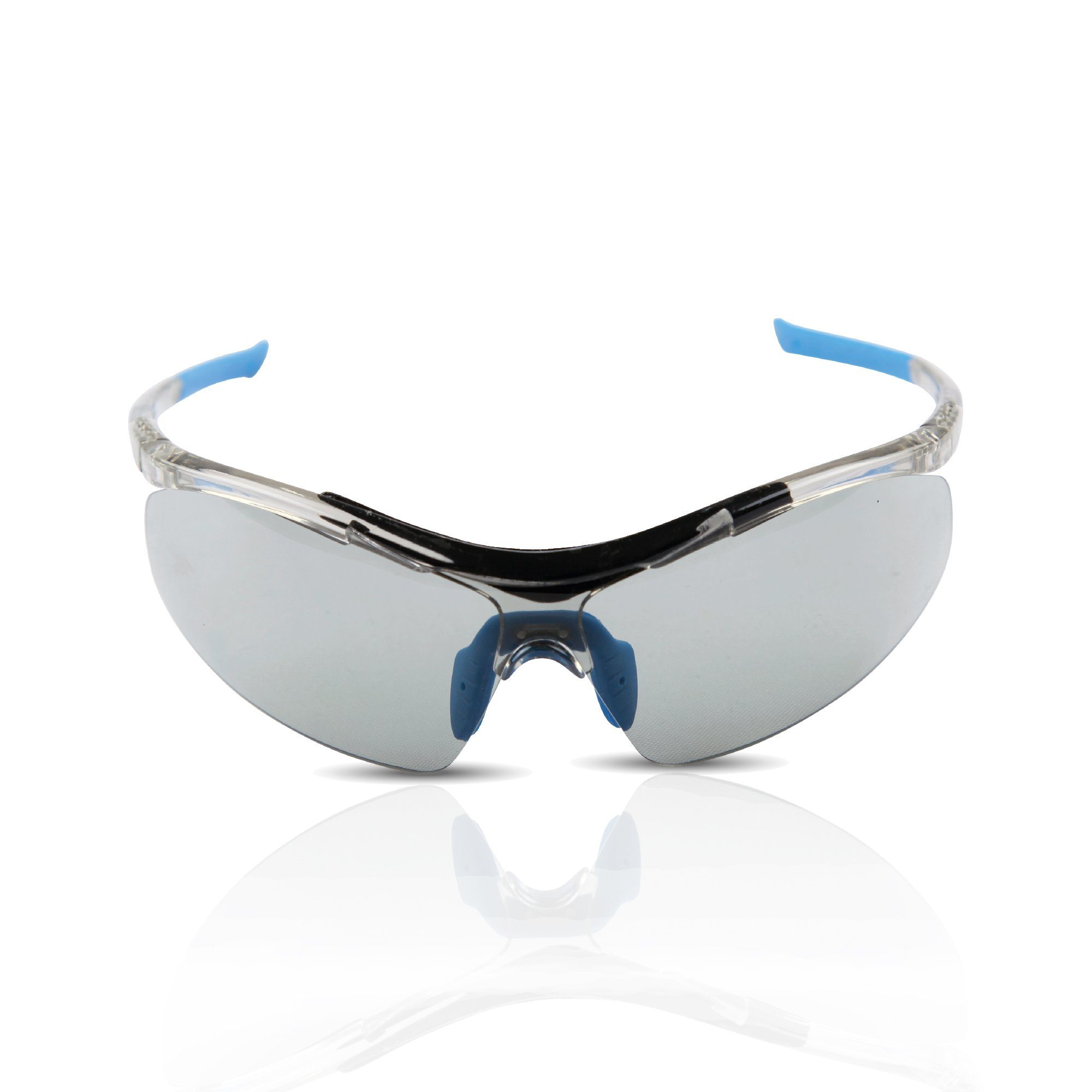 Bestlivings Sportbrille 06498 Blau - sonnenschutz Skibrille, UV-Schutzbrille Fahrradbrille Sportsonnenbrille, - 1-St), (Packung, selbstönende