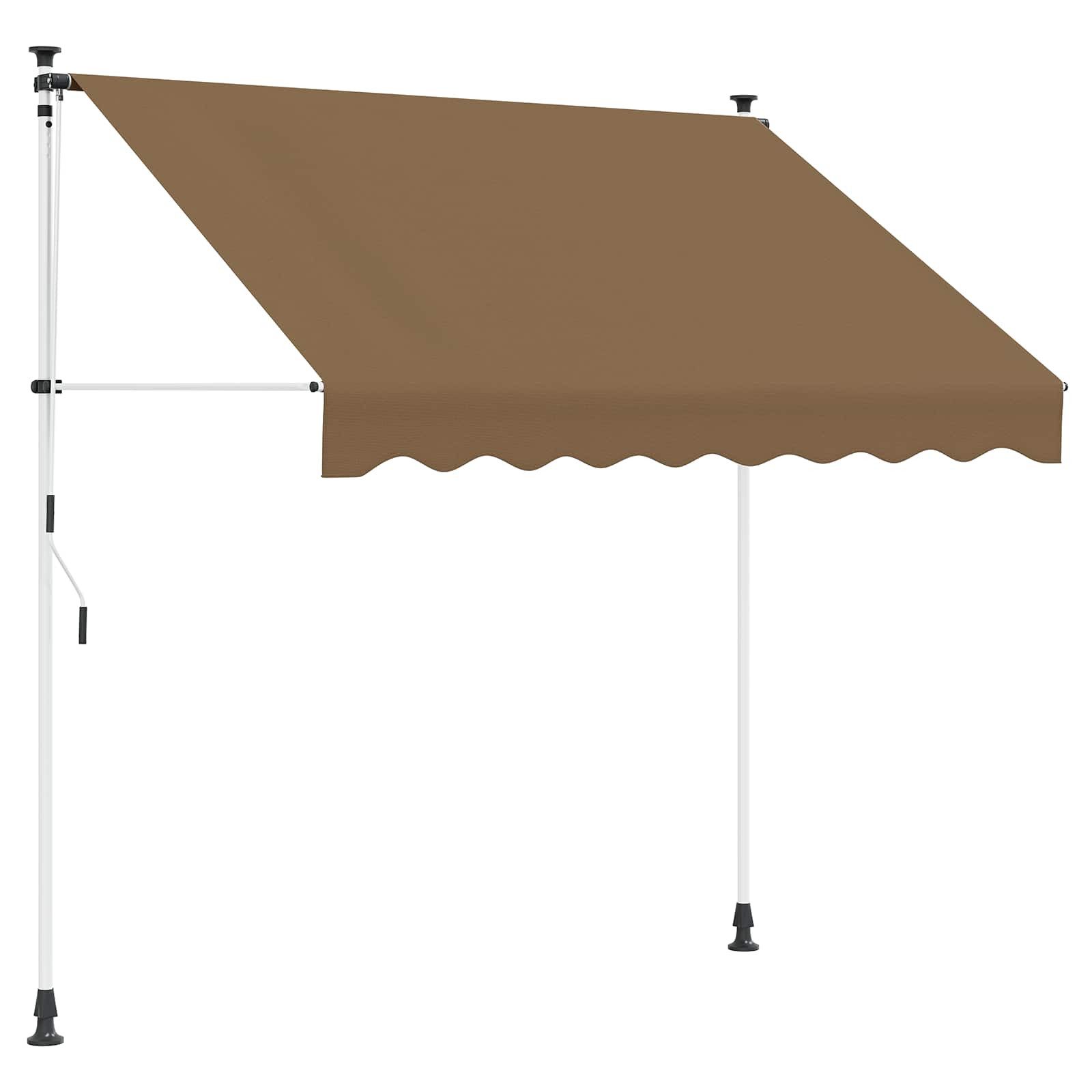 Markise Manuell einziehbare Markise Beige 300 cm