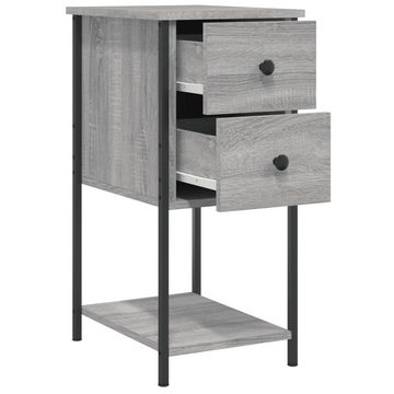 vidaXL Nachttisch Nachttische 2 Stk Grau Sonoma 32x42x70 cm Holz