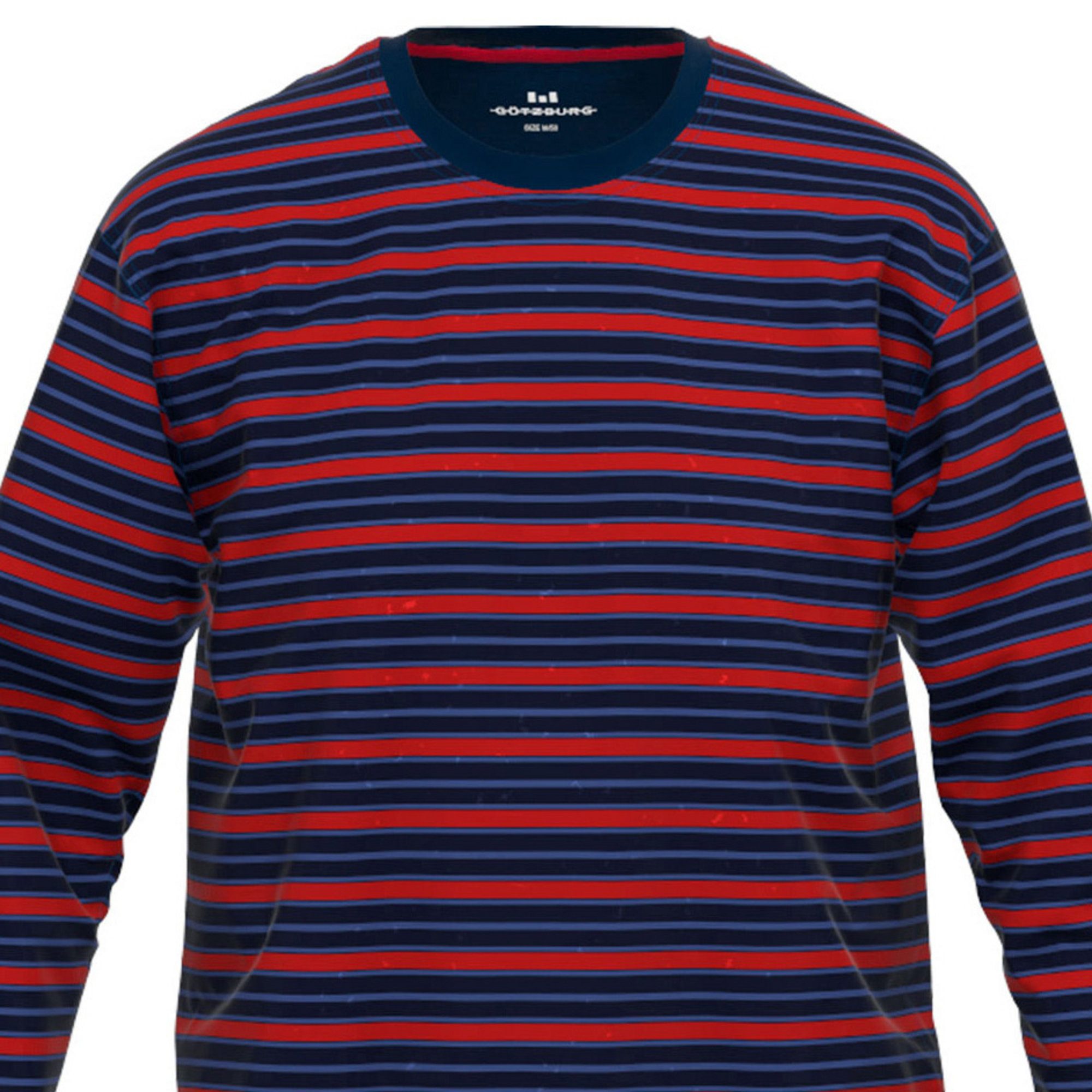 GÖTZBURG Pyjama Herren-Schlafanzug Single-Jersey Streifen günstig online kaufen