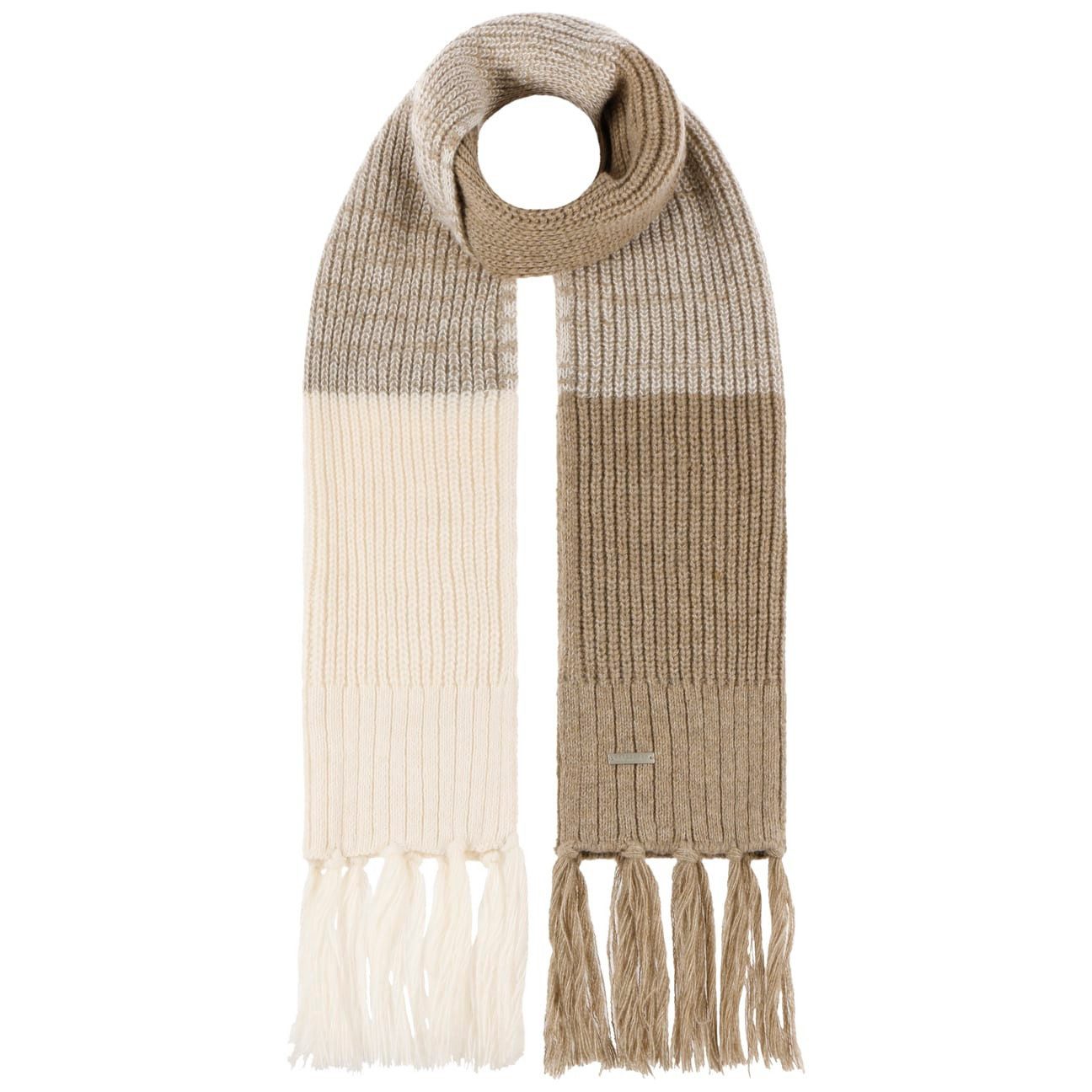 Seeberger Strickschal, (1-St), Damenschal mit Fransen