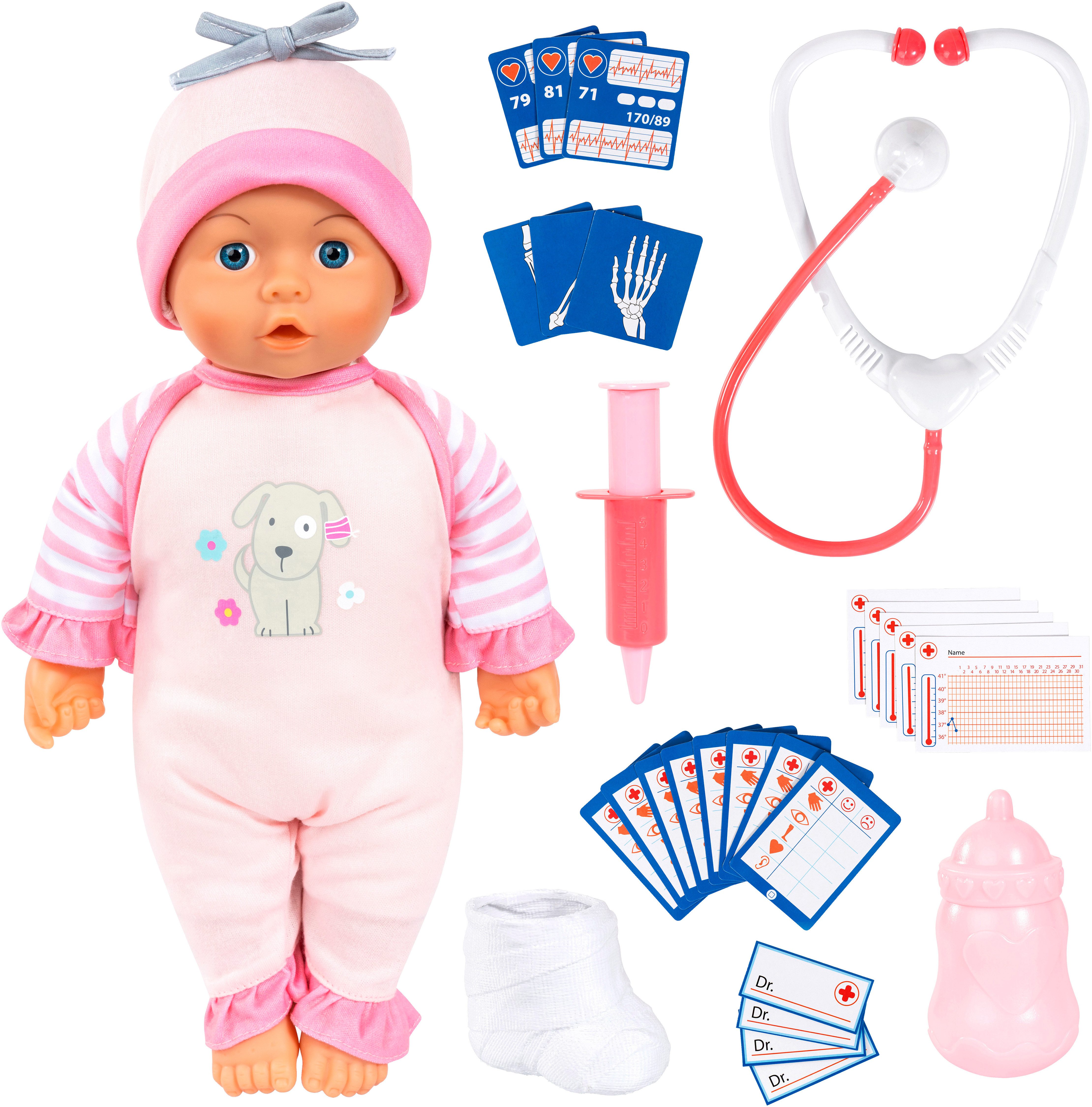 Bayer Babypuppe Doktor Baby 36 cm, mit Funktion