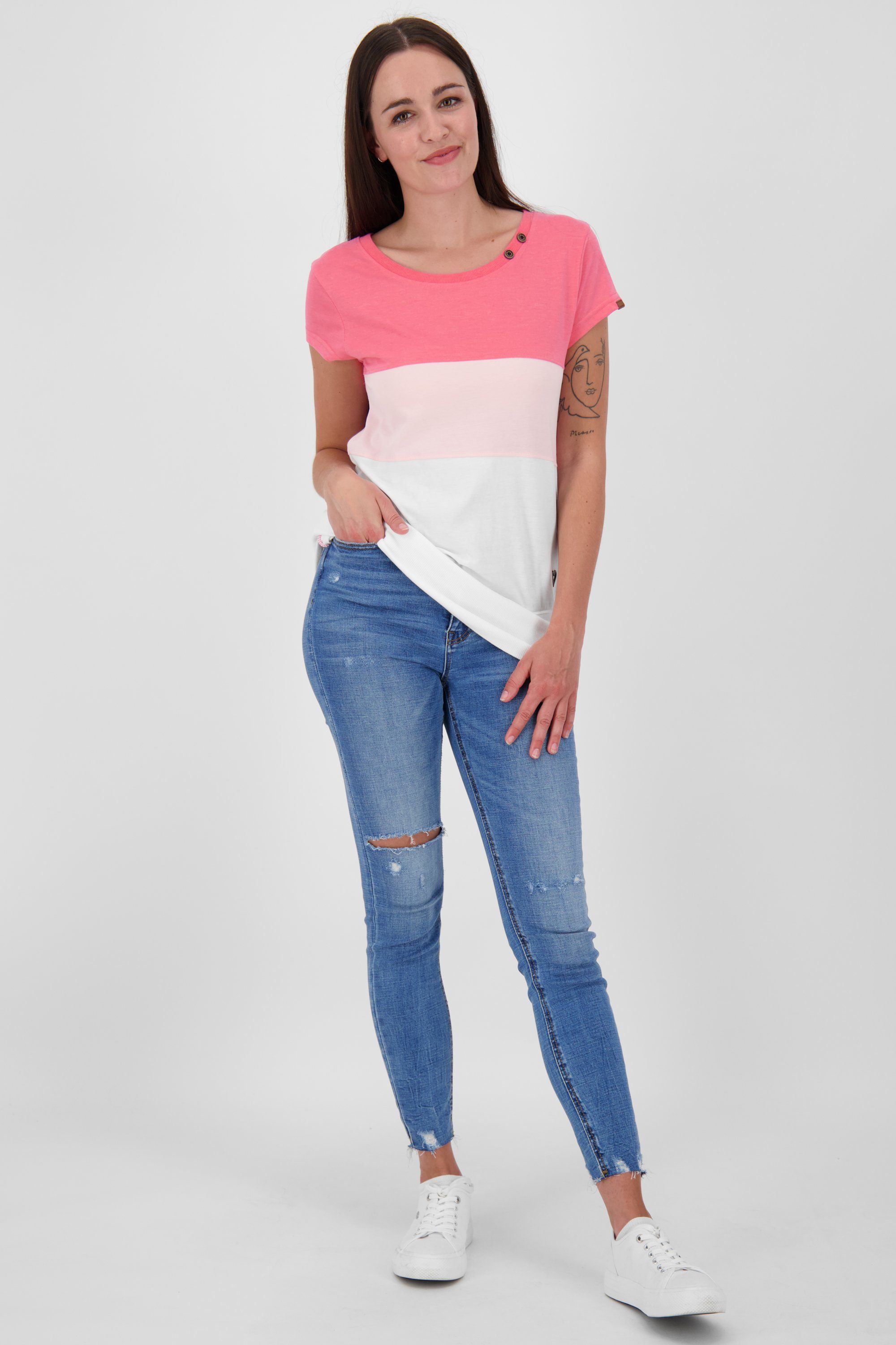 Damen T-Shirt flamingo CoraAK & Kickin Alife Shirt T-Shirt