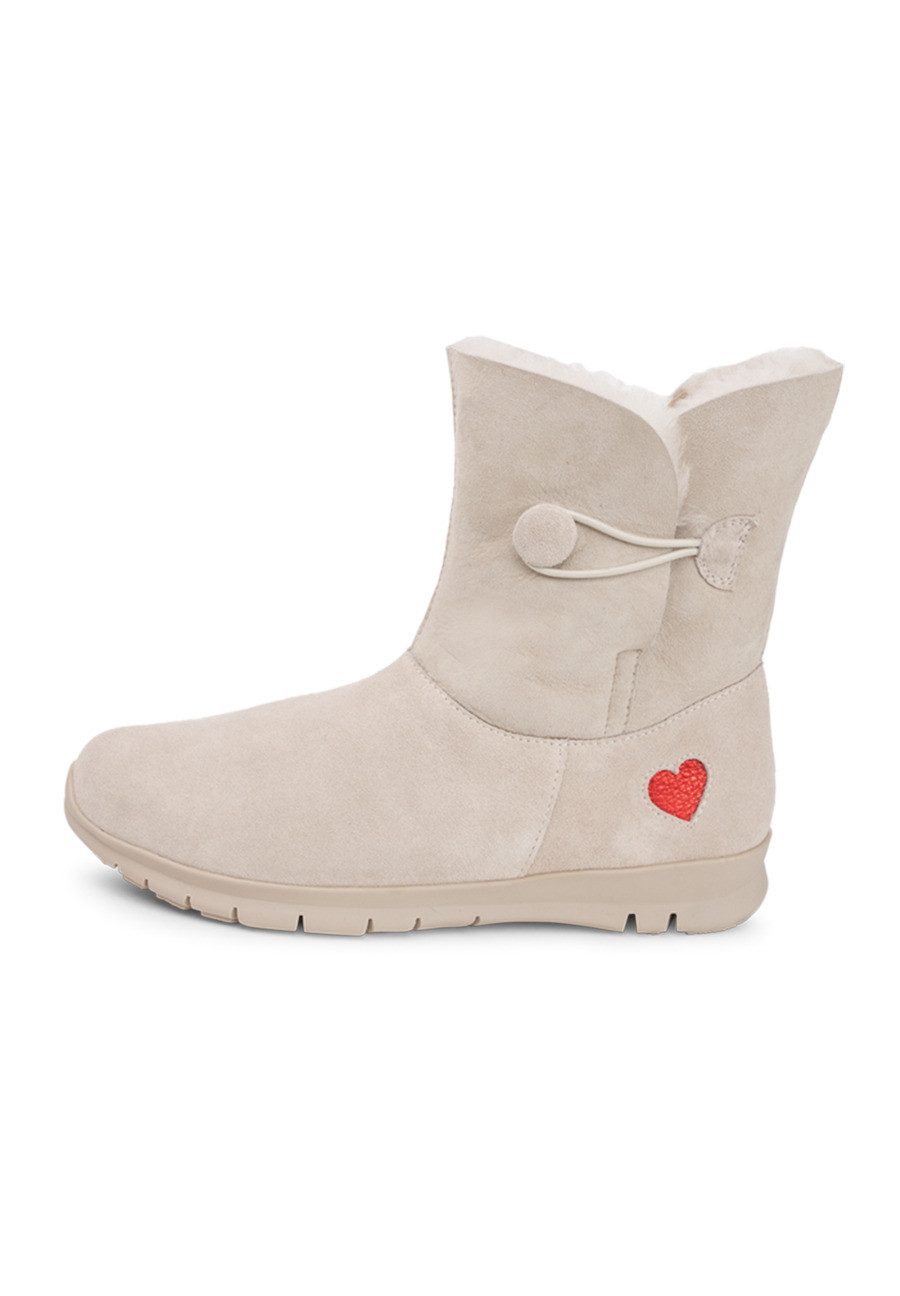 vitaform Damenschuhe Stiefelette Veloursleder Stiefelette