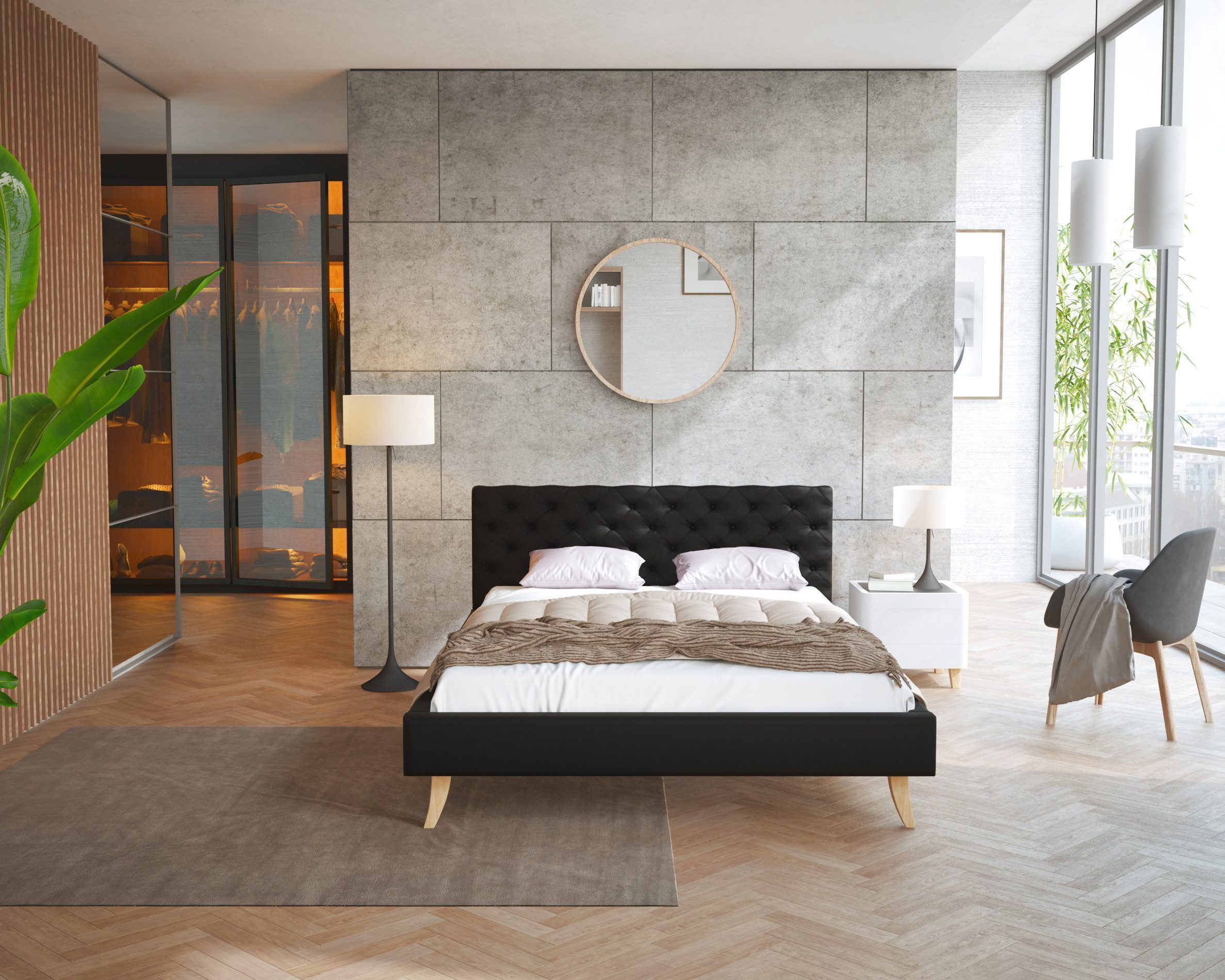 FDM Polsterbett Kalifornia Bettrahmen 120x200, 140x200, günstig online kaufen