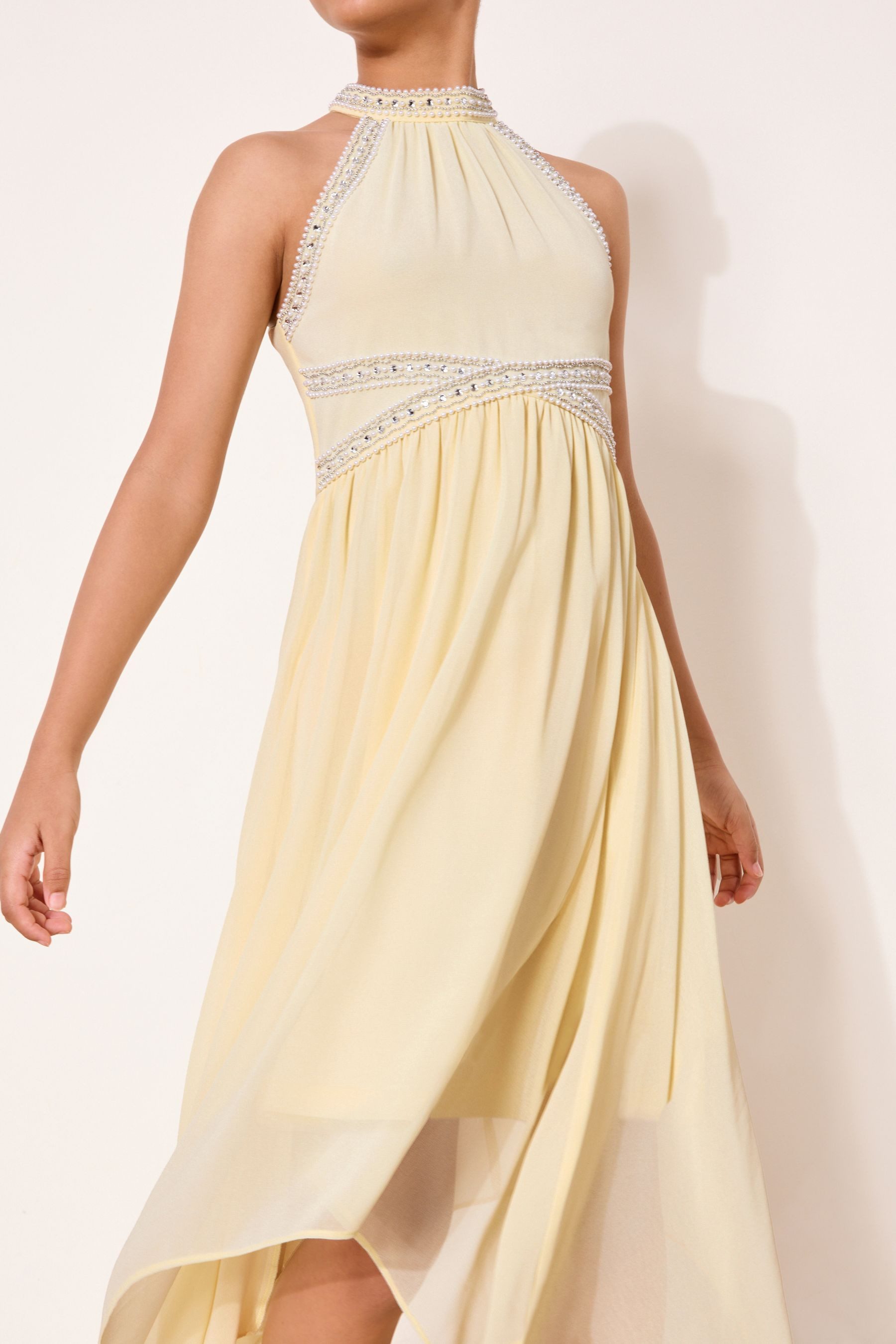 LIPSY Partykleid Lipsy festliches Neckholder-Kleid mit Verzierung (1-tlg)
