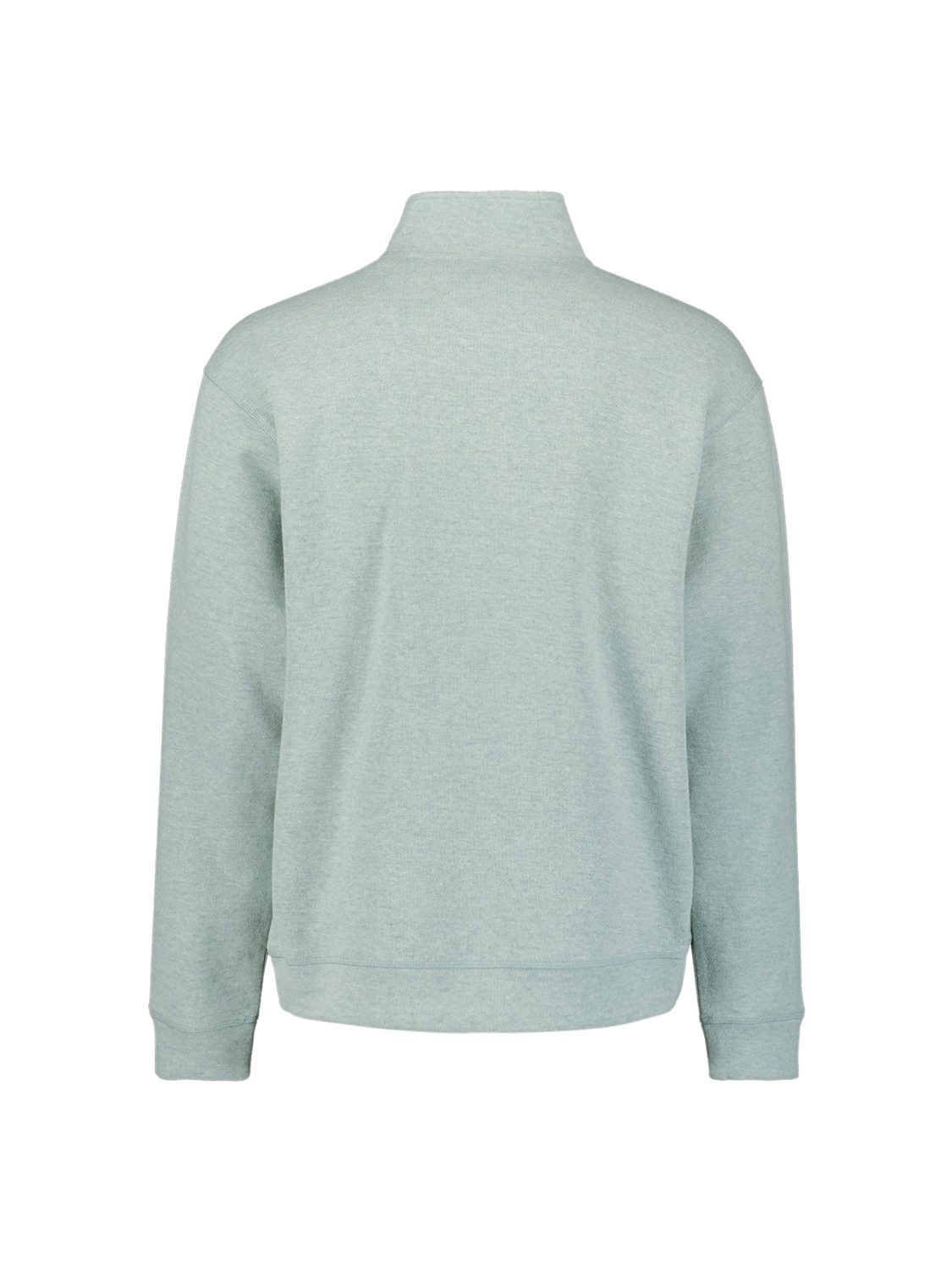 NO EXCESS Sweatshirt Relaxed-Fit Sweater Half Zip Melange - Regular Fit