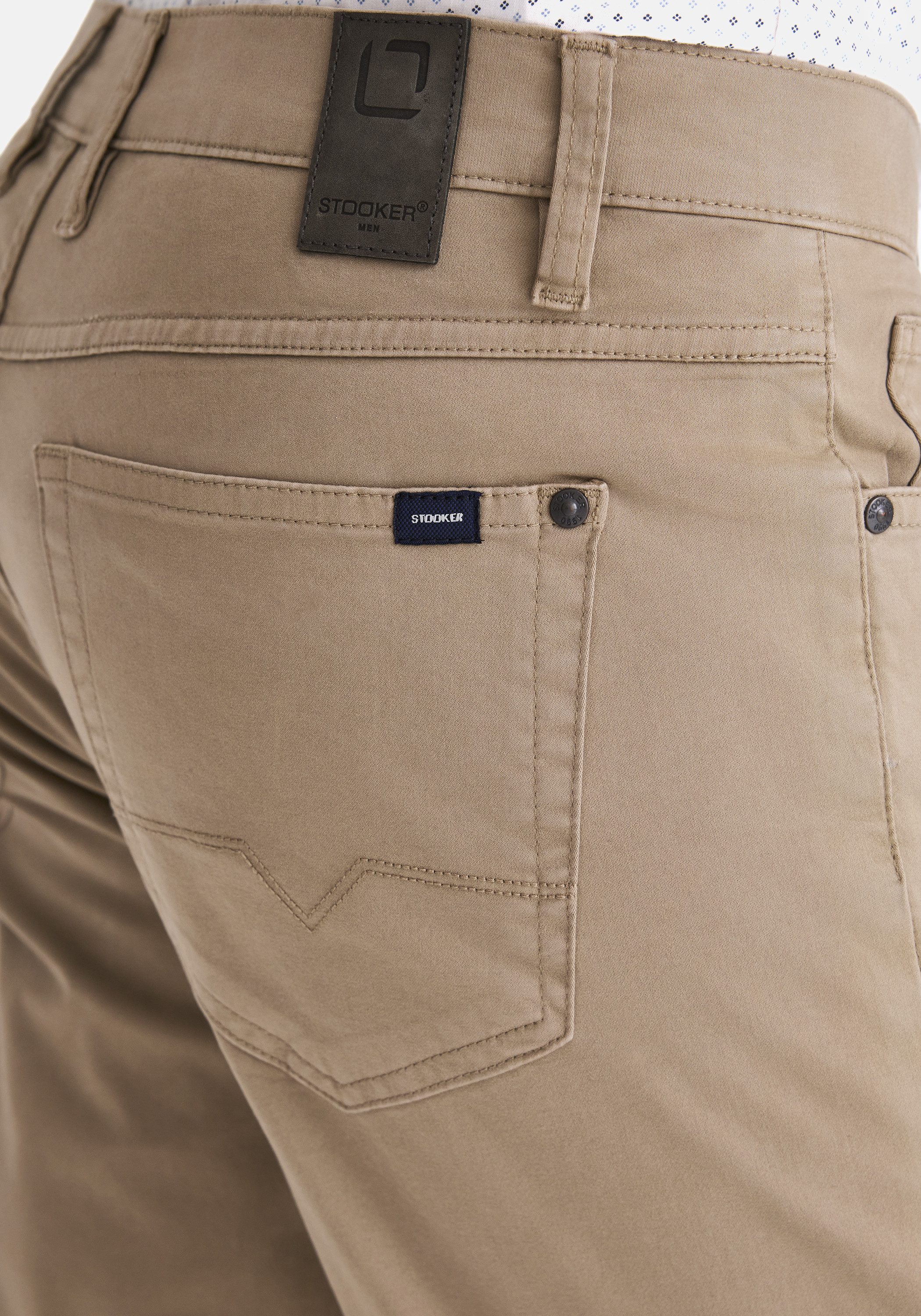 Stooker Men 5-Pocket-Hose Men Frisco Colour Straight Fit Jeans Straight Fit Casual Clean Wash Twill Coloured Comfort Flex! für Herren