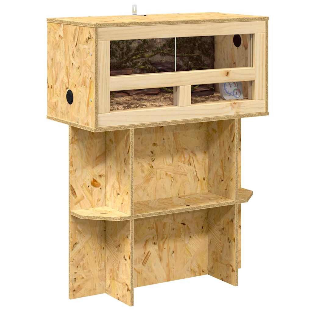 vidaXL Terrarium Terrarium Braun 60 x 30 x 80 cm OSB