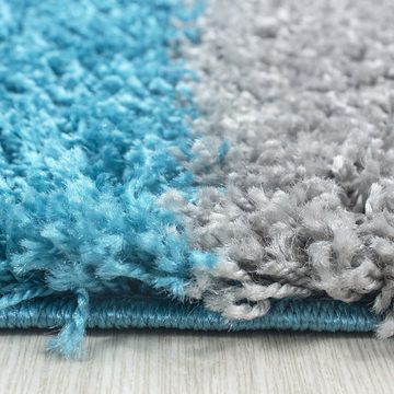Hochflor-Teppich Teppich für den Flur oder Küche Kariertes Design, Stilvoll Günstig, Läufer, Höhe: 30 mm