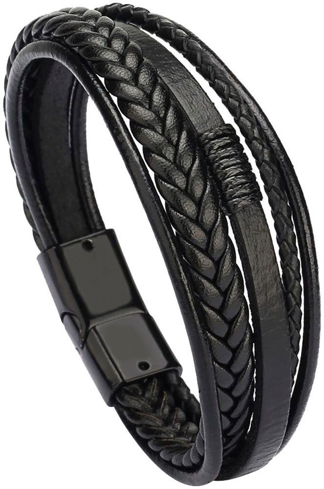 Firetti Lederarmband Schmuck Geschenk Armschmuck Armkette, Made in Germany