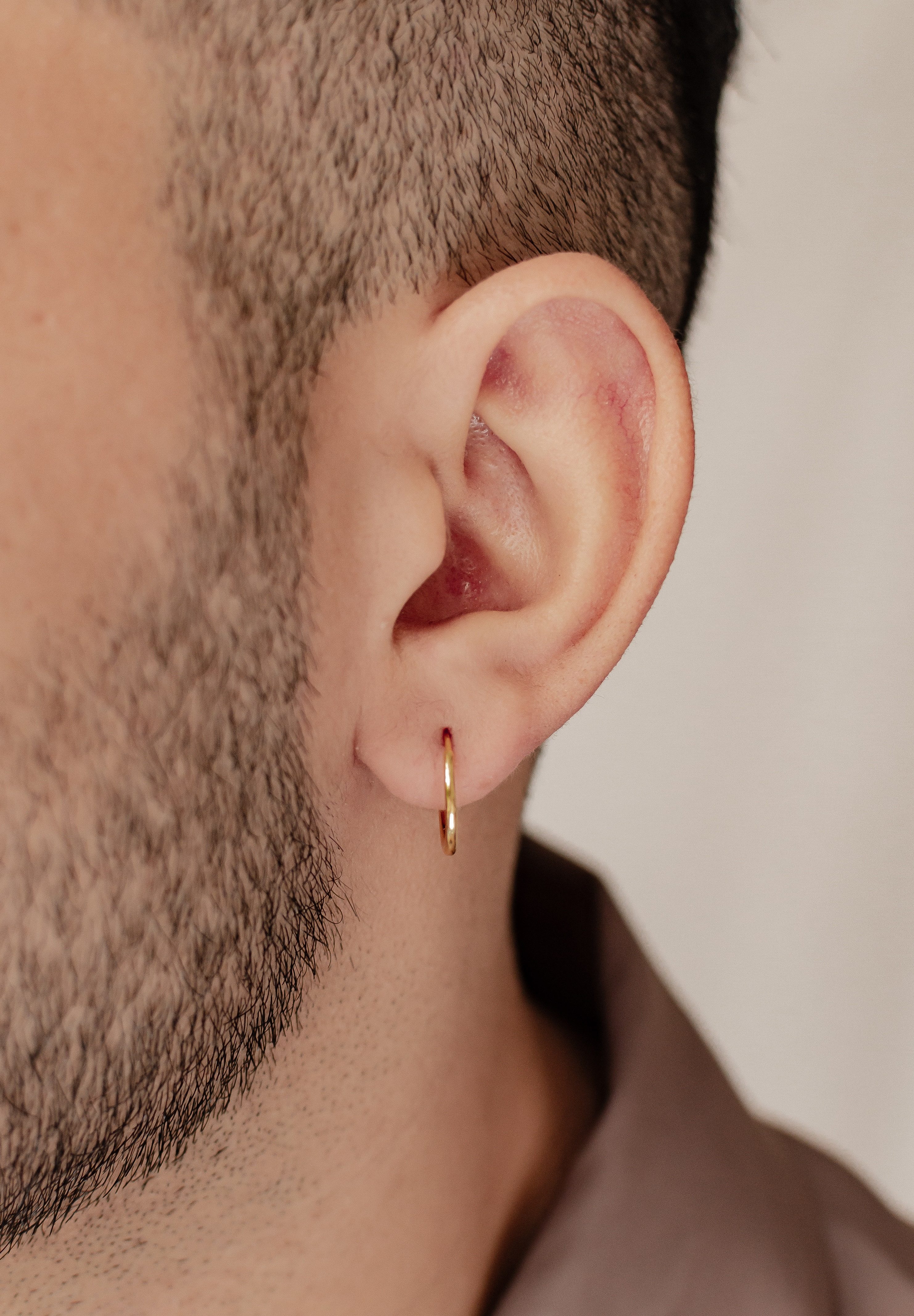 Hey Happiness Paar Creolen Silber Basic, stapelbar, Runde Herren Ohrringe S günstig online kaufen