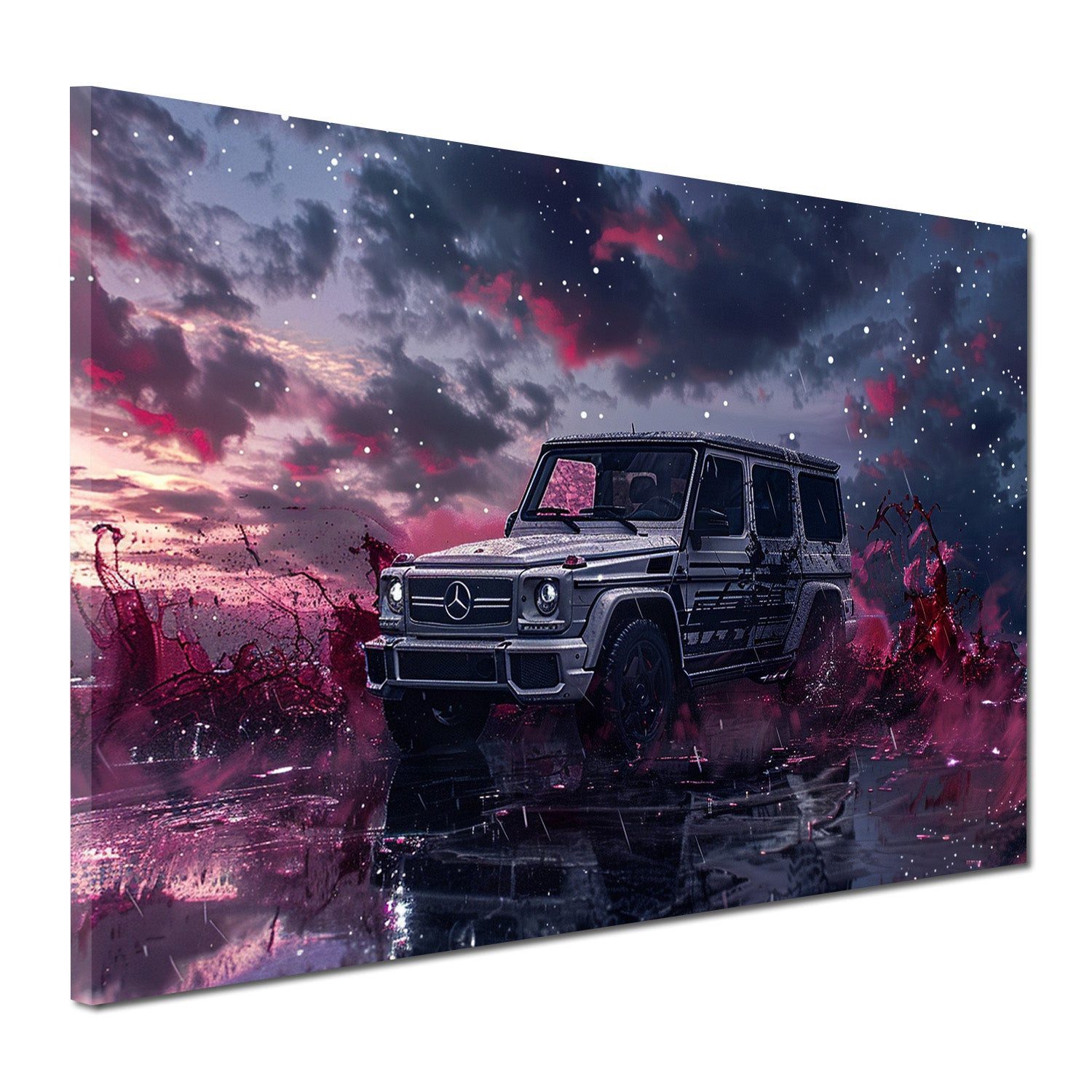 Artedinoi Leinwandbild Mercedes G-Klasse SUV Luxus Wandbild Leinwandbild Kunstdruck XL Wandde, Luxus-Geländewagen