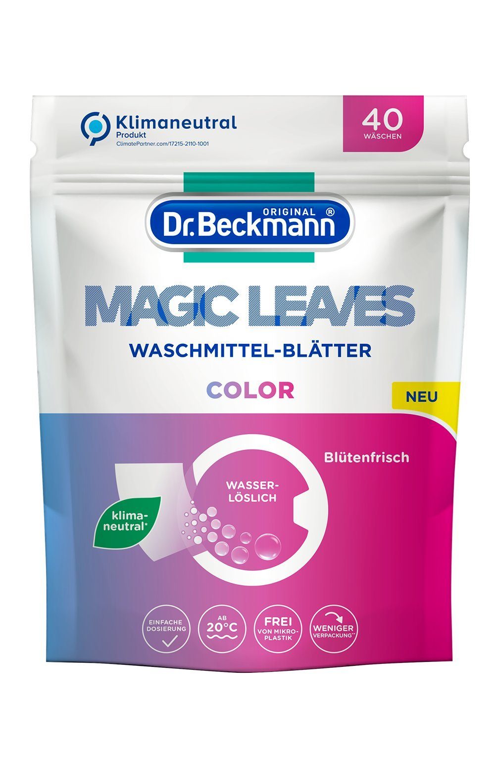Dr. Beckmann Dr. Beckmann MAGIC LEAVES Waschmittel-Blätter COLOR Vollwaschmittel (1-St)