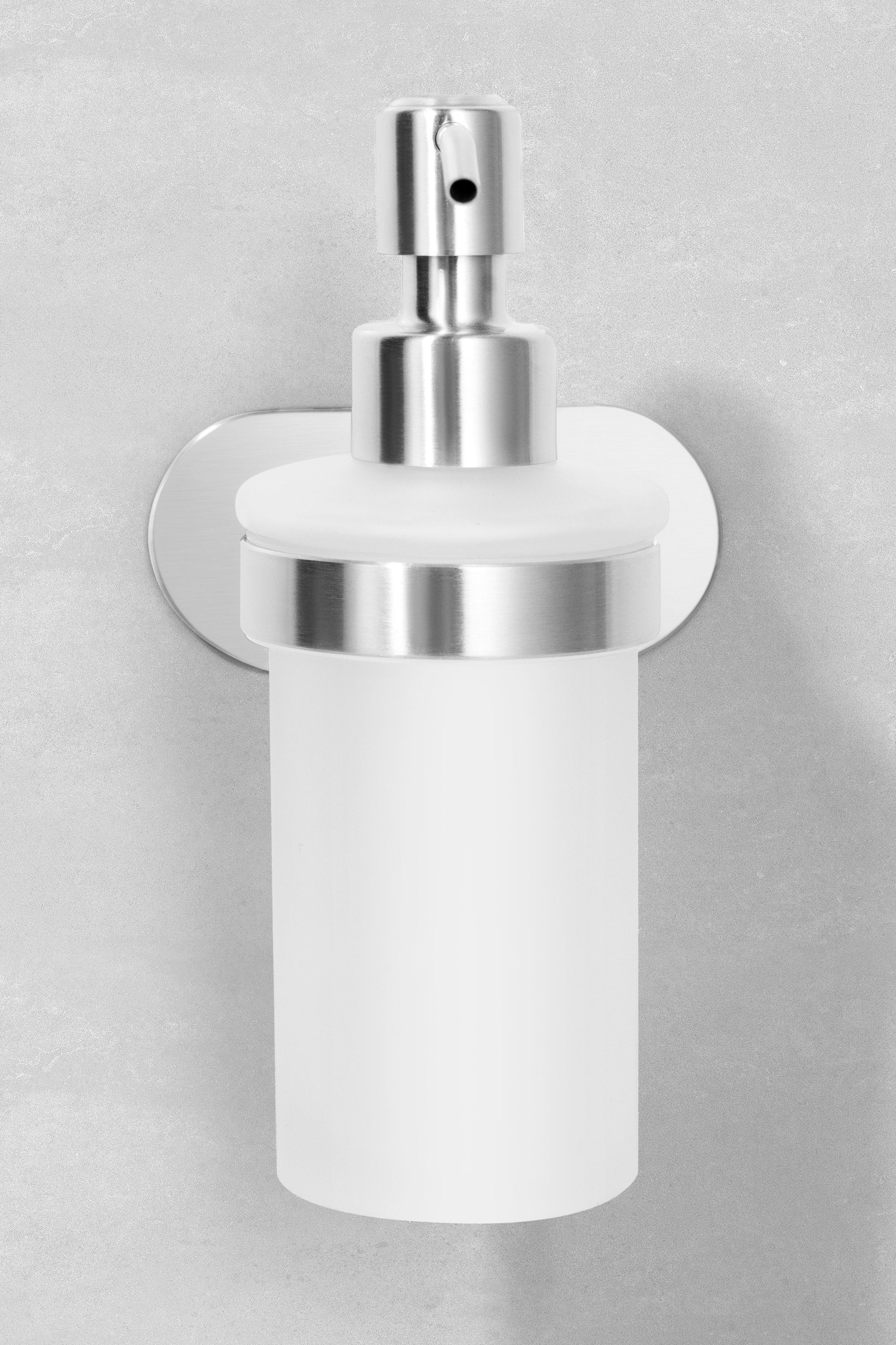 Ambrosya Seifenspender ohne Bohren Seifenhalter Glas Halter Seife Spender Seifenspender, (Packung), Leichte Montage