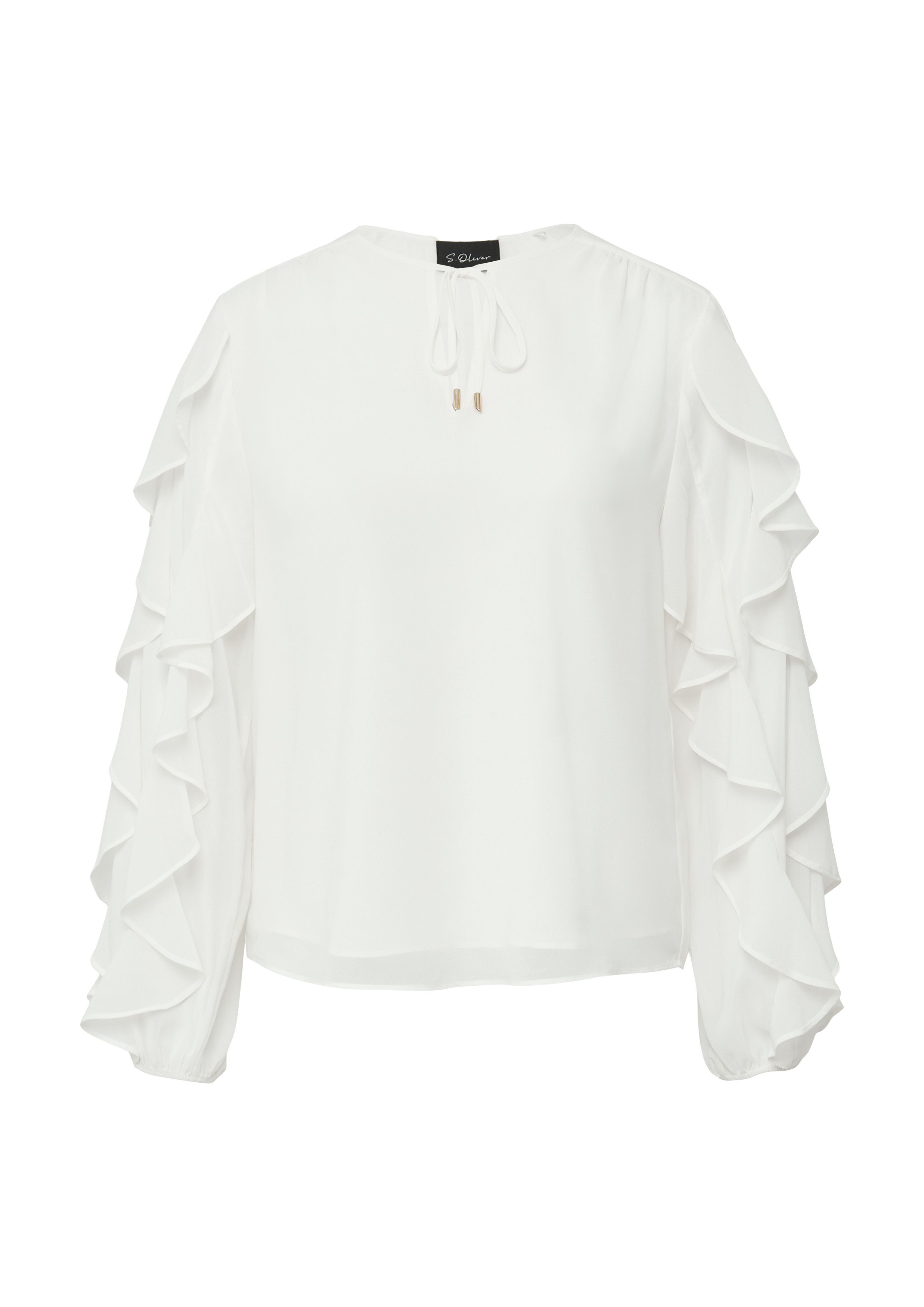 s.Oliver BLACK LABEL Langarmbluse Leichte Chiffonbluse günstig online kaufen
