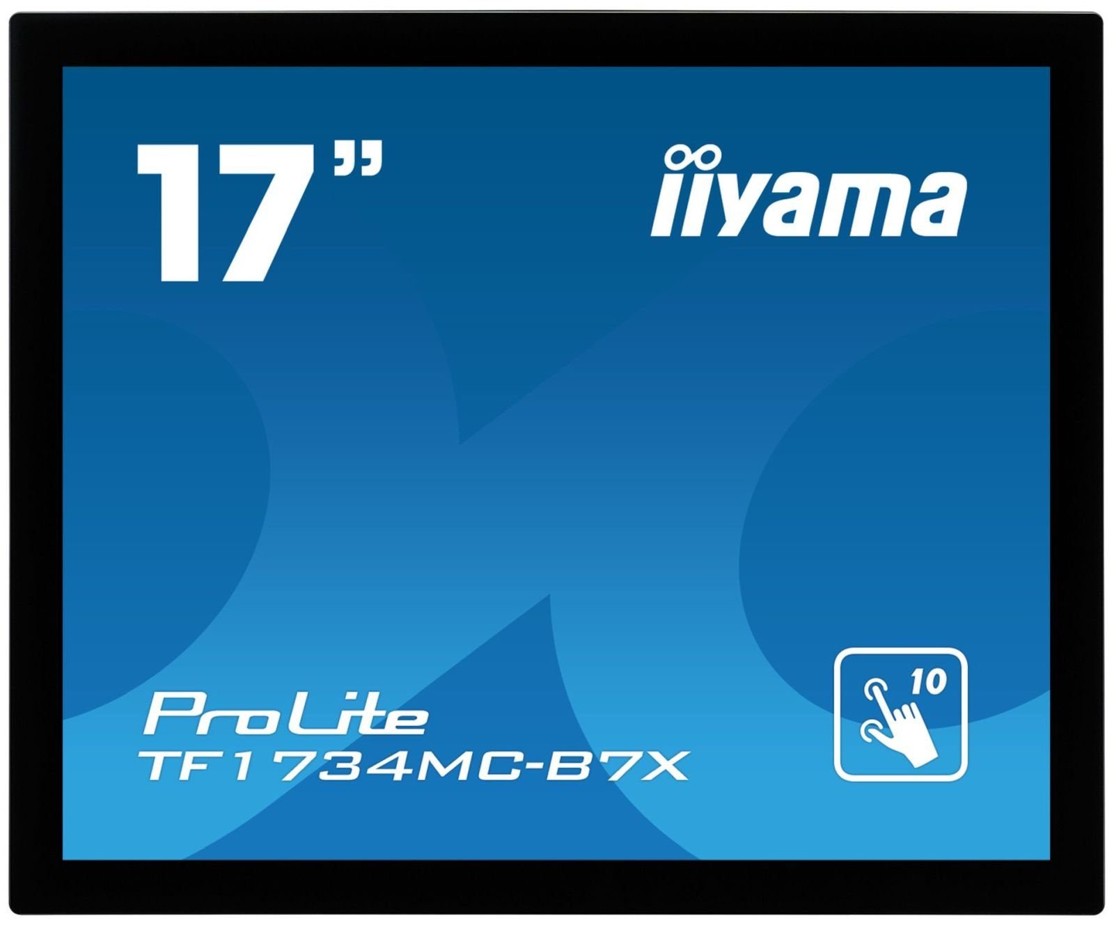 Iiyama 43.0cm (17) TF1734MC-B7X 5:4 M-Touch HDMI+DP TFT-Monitor (1280 x 1024 px, SXGA, 5 ms Reaktionszeit, TN, Touchscreen, Eingebautes Mikrofon, HDCP)