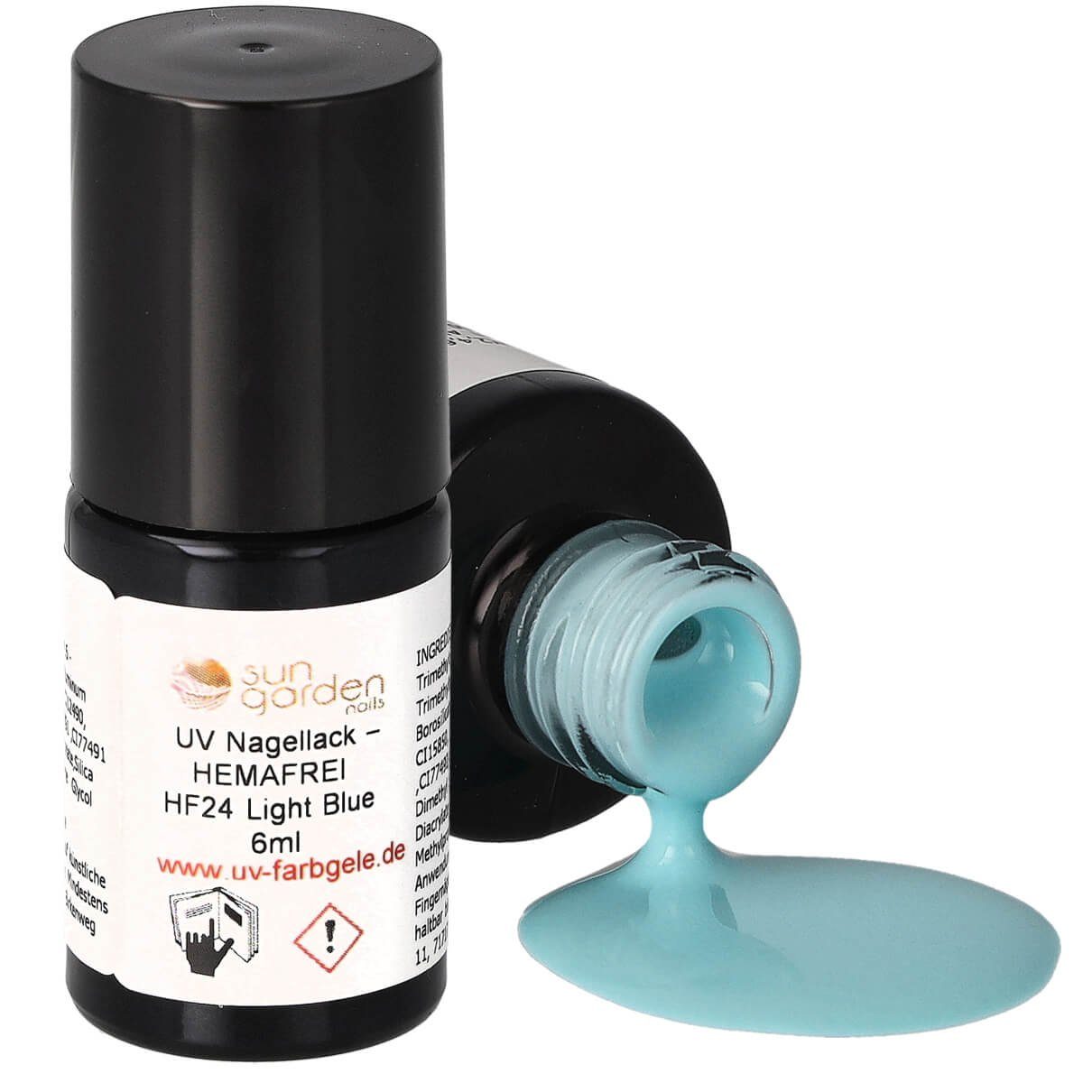 Sun Garden Nails Nagellack HF24 Light Blue - UV Nagellack 6ml – HEMAFREI