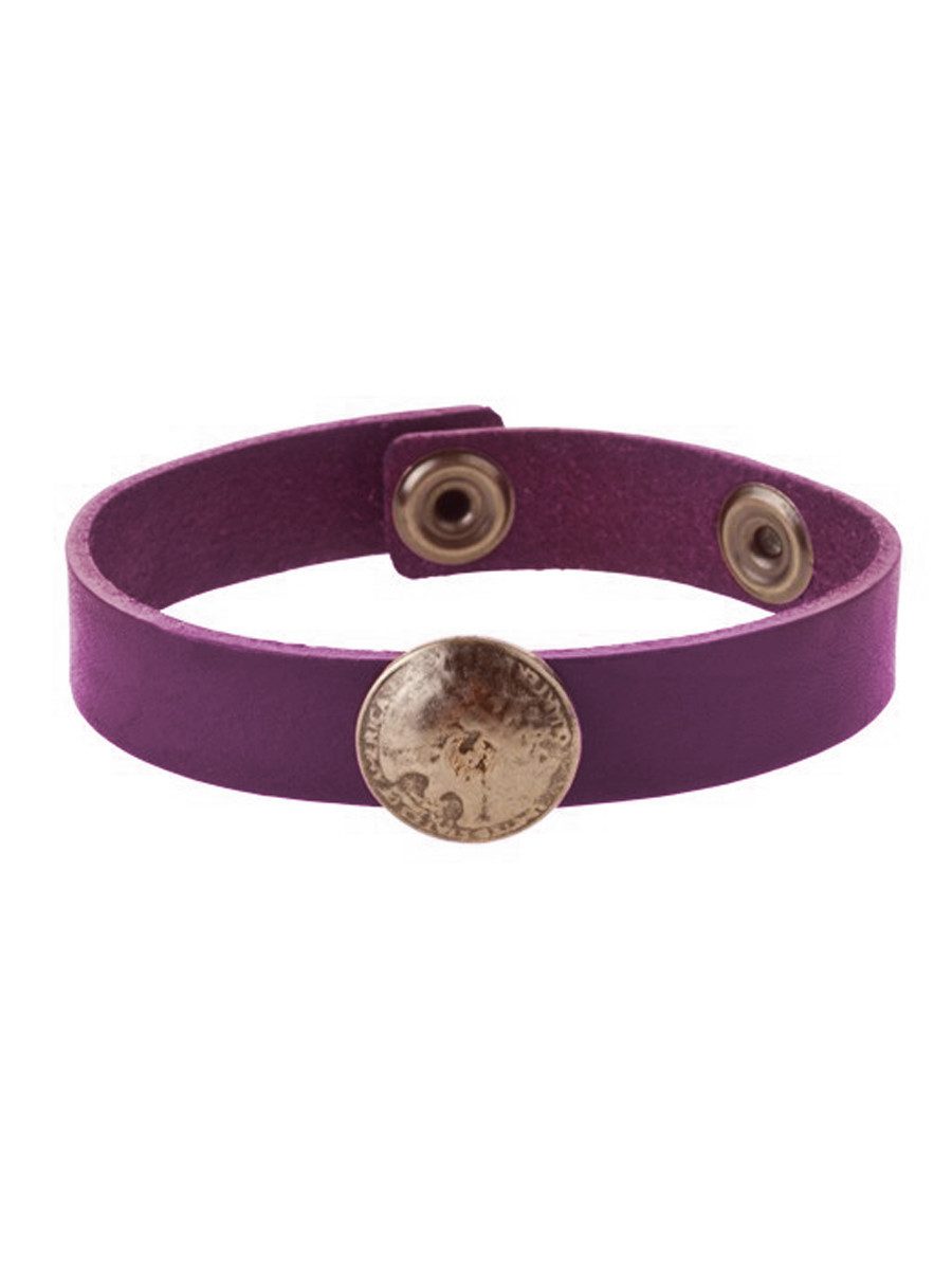 Brigitte von Boch Armband Miraver Lederarmband Lila