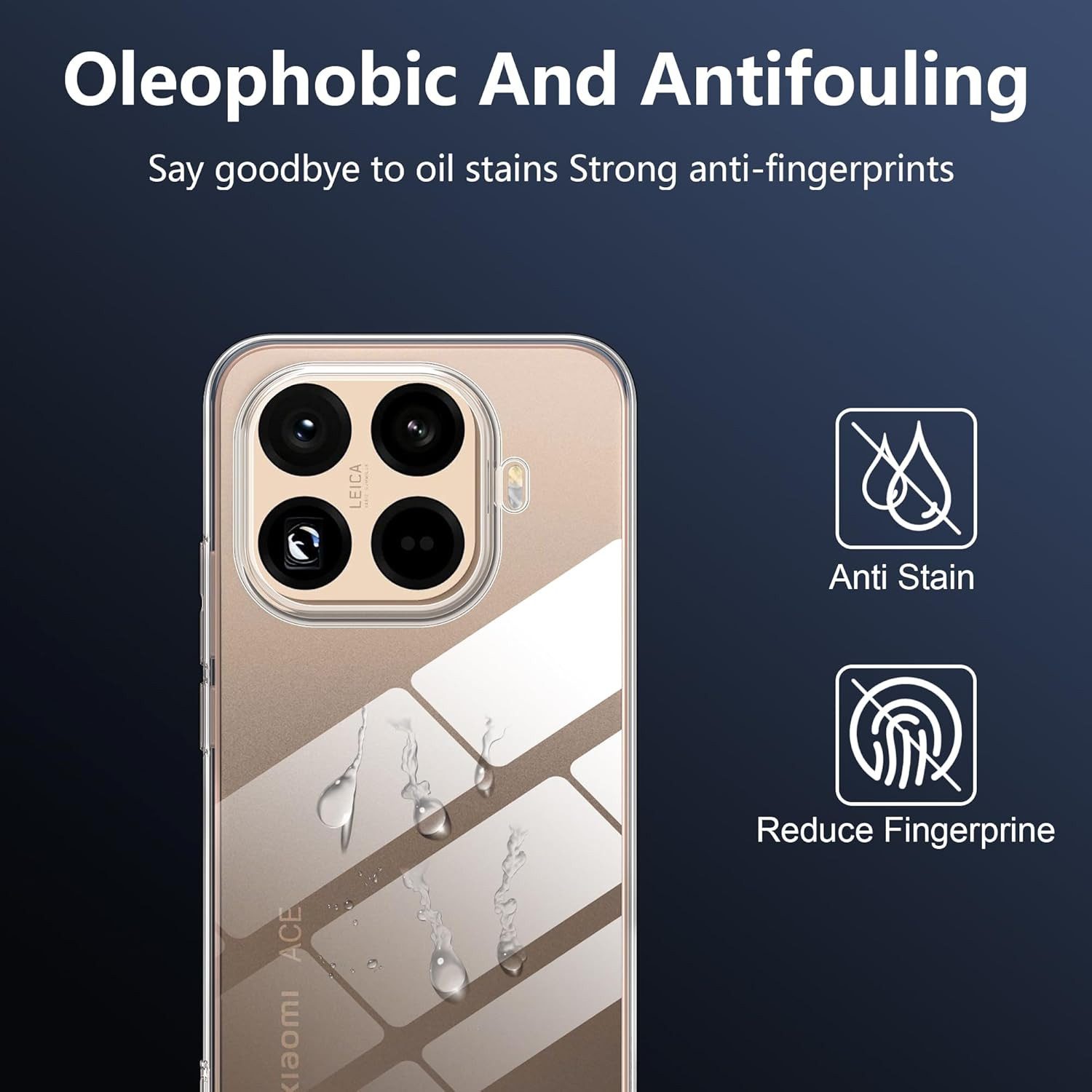 CLM-Tech Handyhülle Transparent für Xiaomi 15T / 15T Pro, TPU Gummi, Kratzfest, stoßsicher, schmutzabweisend – Bild 4 von 5