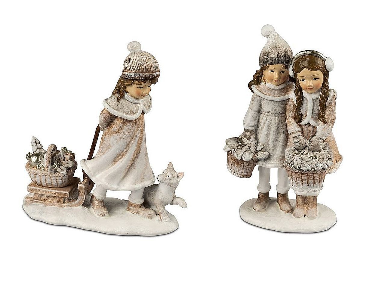 formano Dekofigur Weihnachtsfiguren Nostalgische Winterkinder 13 cm zwei Mo günstig online kaufen