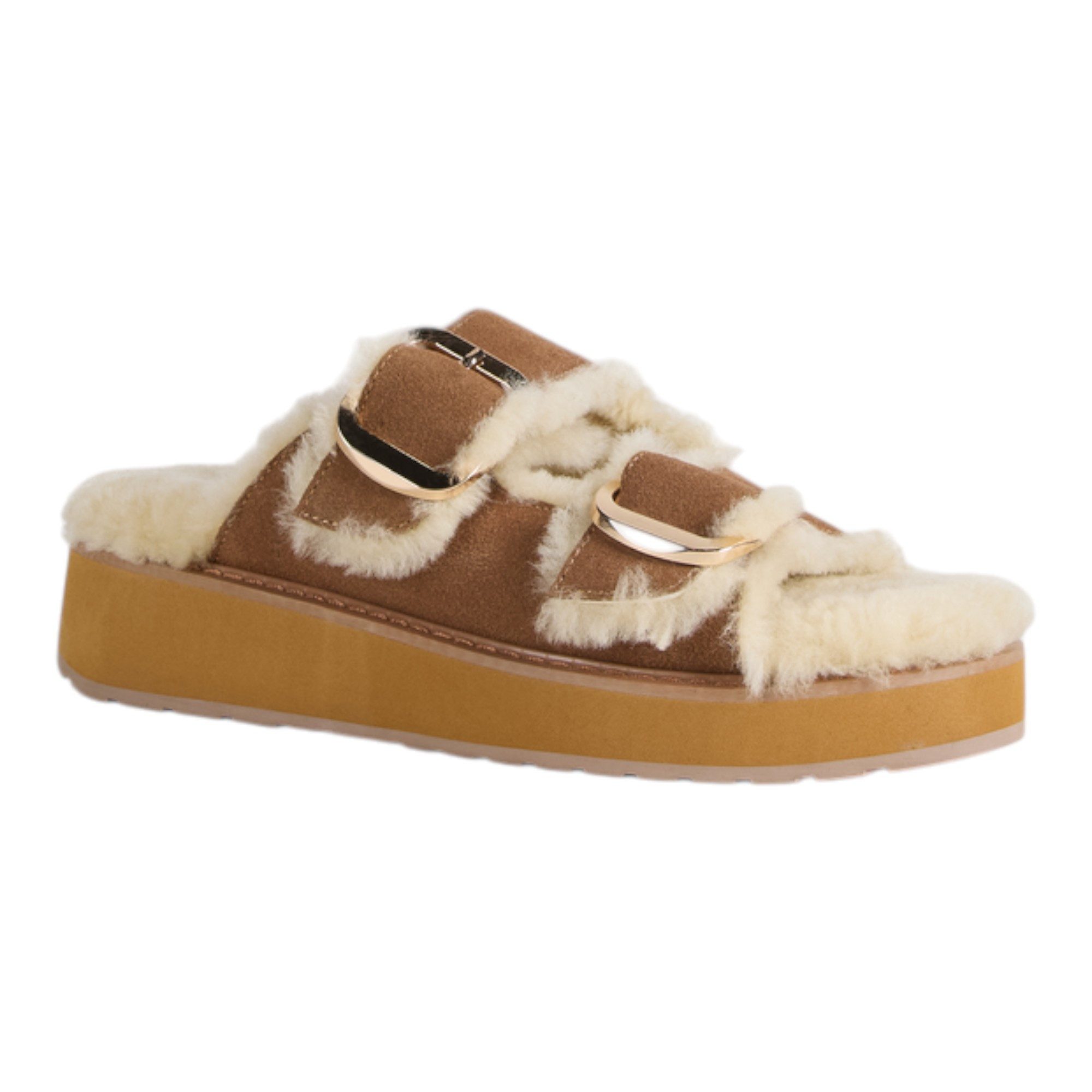 Emu Australia Cabello (Plateausohle, Schaffell) braun Damen Hausschuh