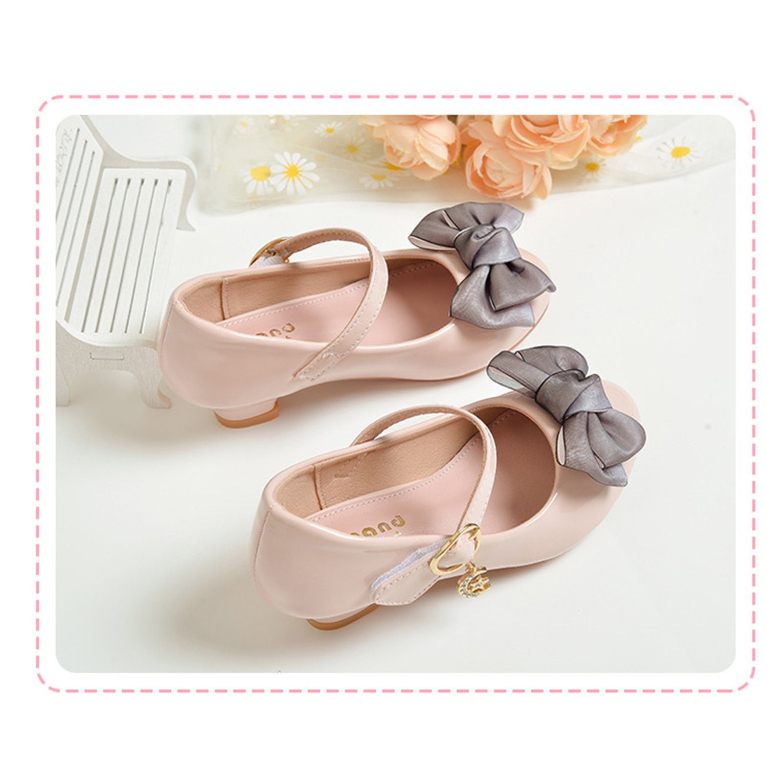 Stöckelschuhe Kinder Daisred Prinzessin Rosa Ballettschuh Sandalen