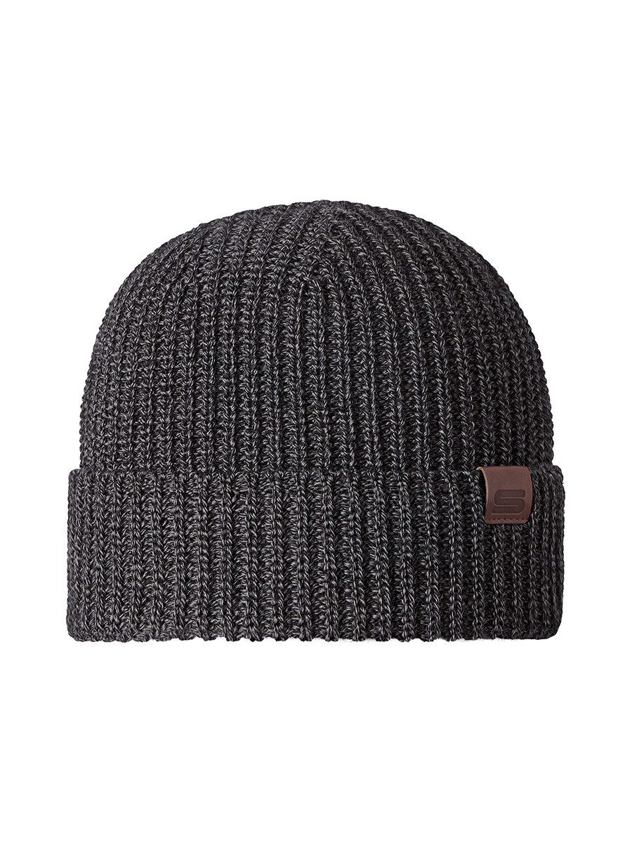 STÖHR Beanie Fips schwarz/anthrazit Herren 1er