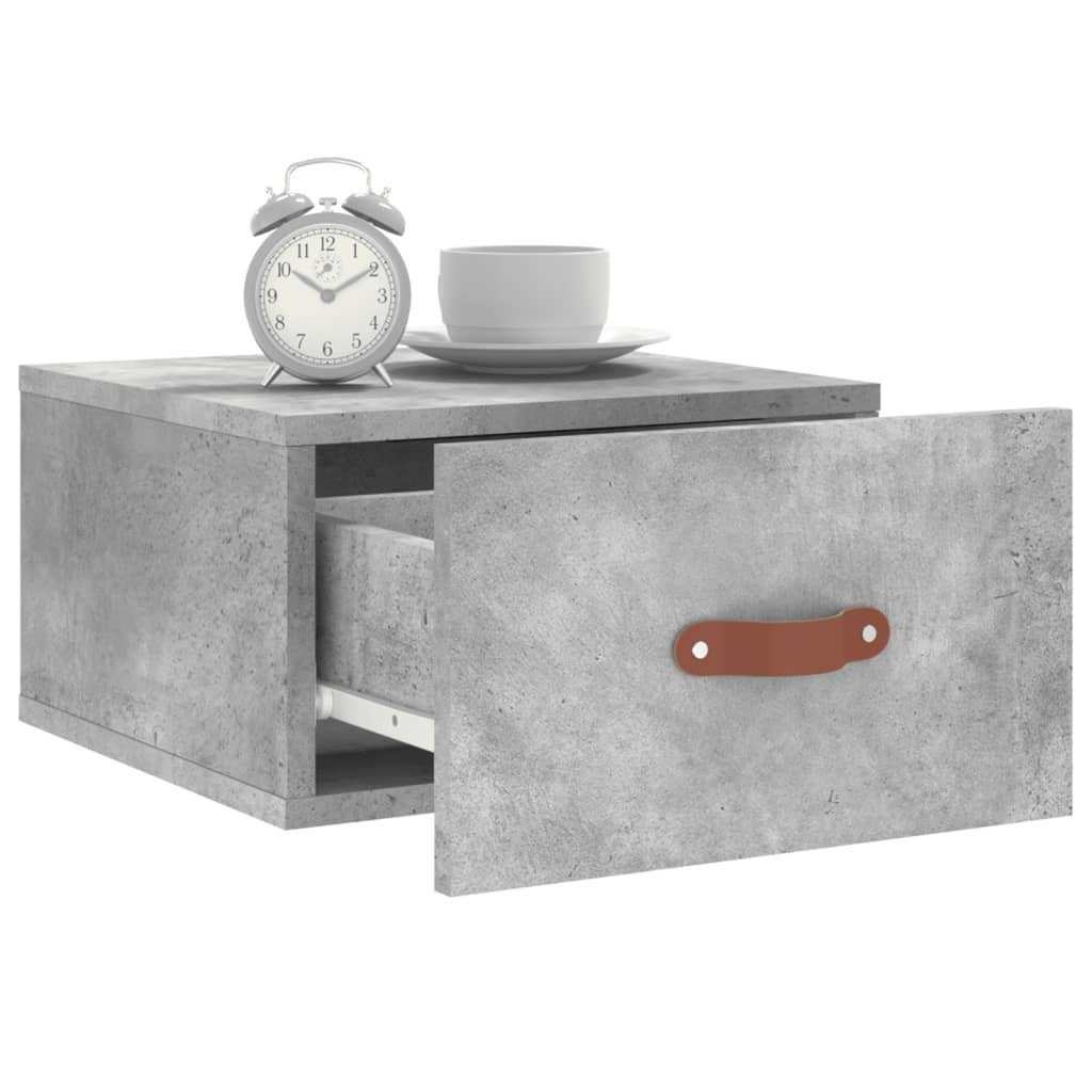 vidaXL Fächerschrank Wand-Nachttisch Betongrau 35x35x20 cm (1-St)