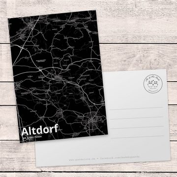 Mr. & Mrs. Panda Postkarte Altdorf - Geschenk, Geschenkkarte, Ort, Stadt Dorf Karte Landkarte Ma