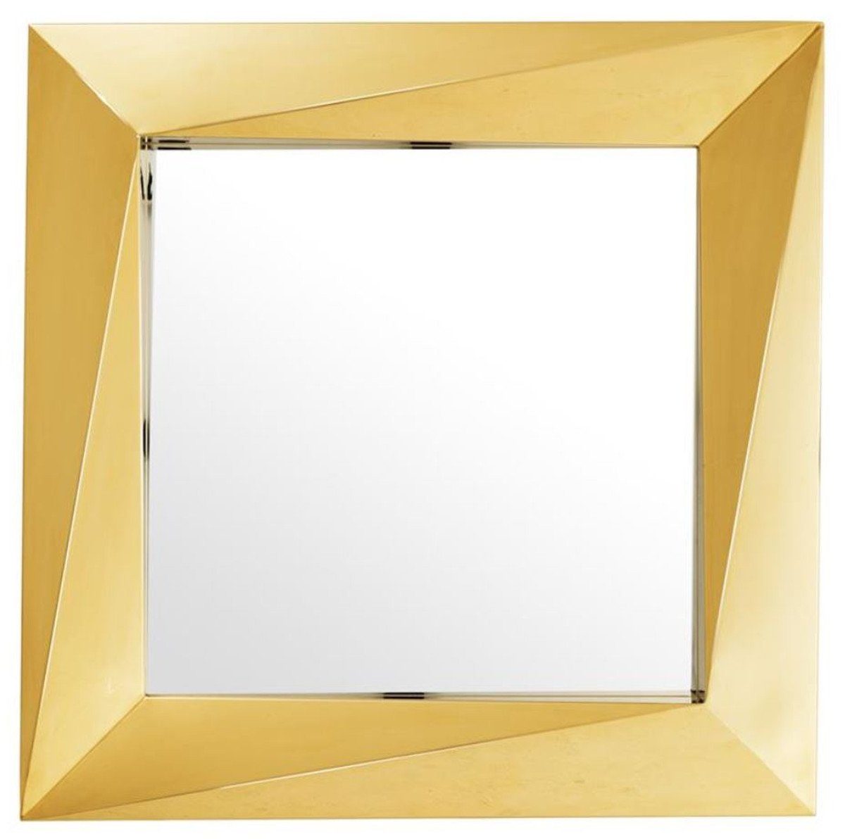Casa Padrino Wandspiegel Luxus Spiegel H. 100 - x Luxus Gold Wandspiegel 100 / Qualität cm