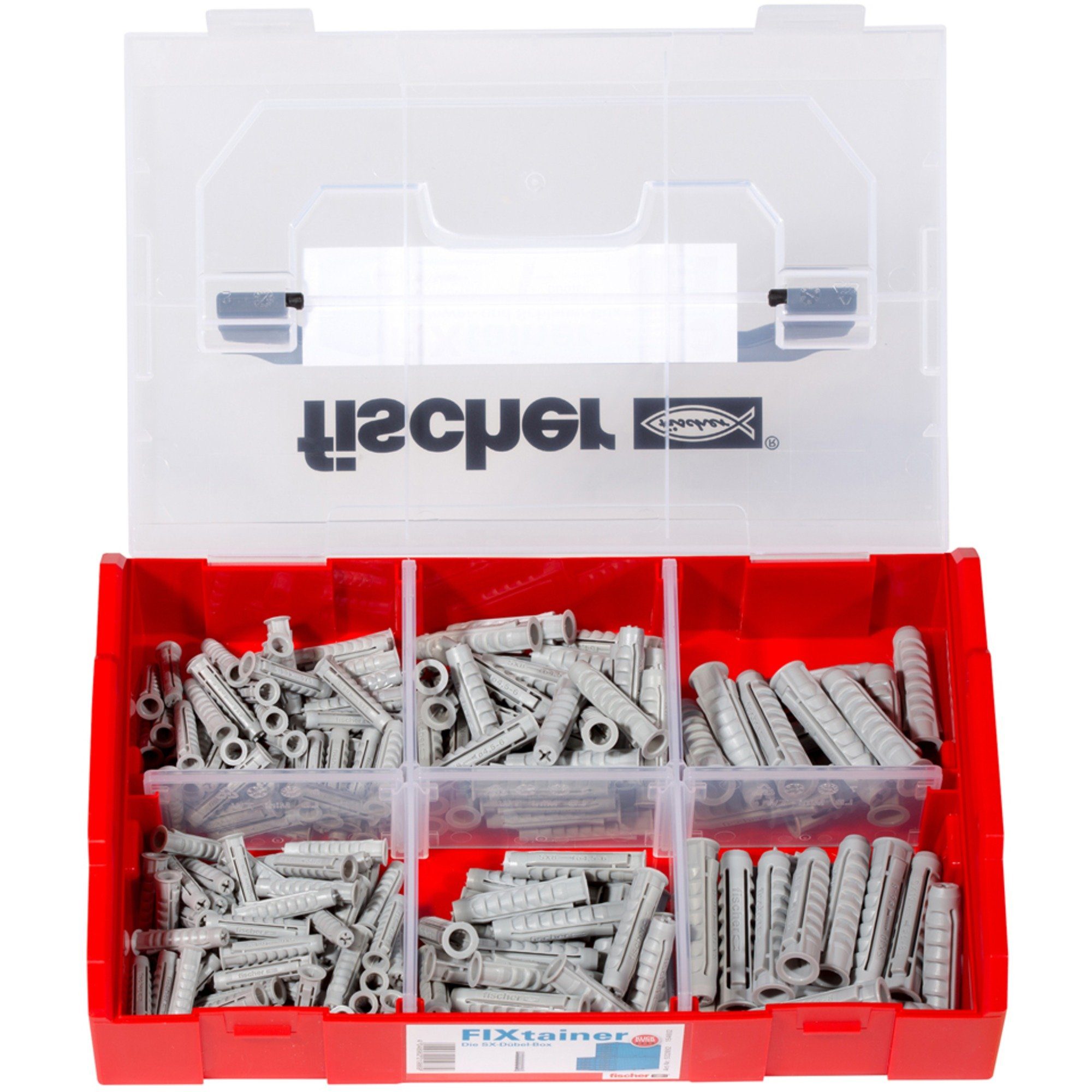 Fischer Universaldübel fischer FixTainer SX Dübel-Box, (210-teilig)
