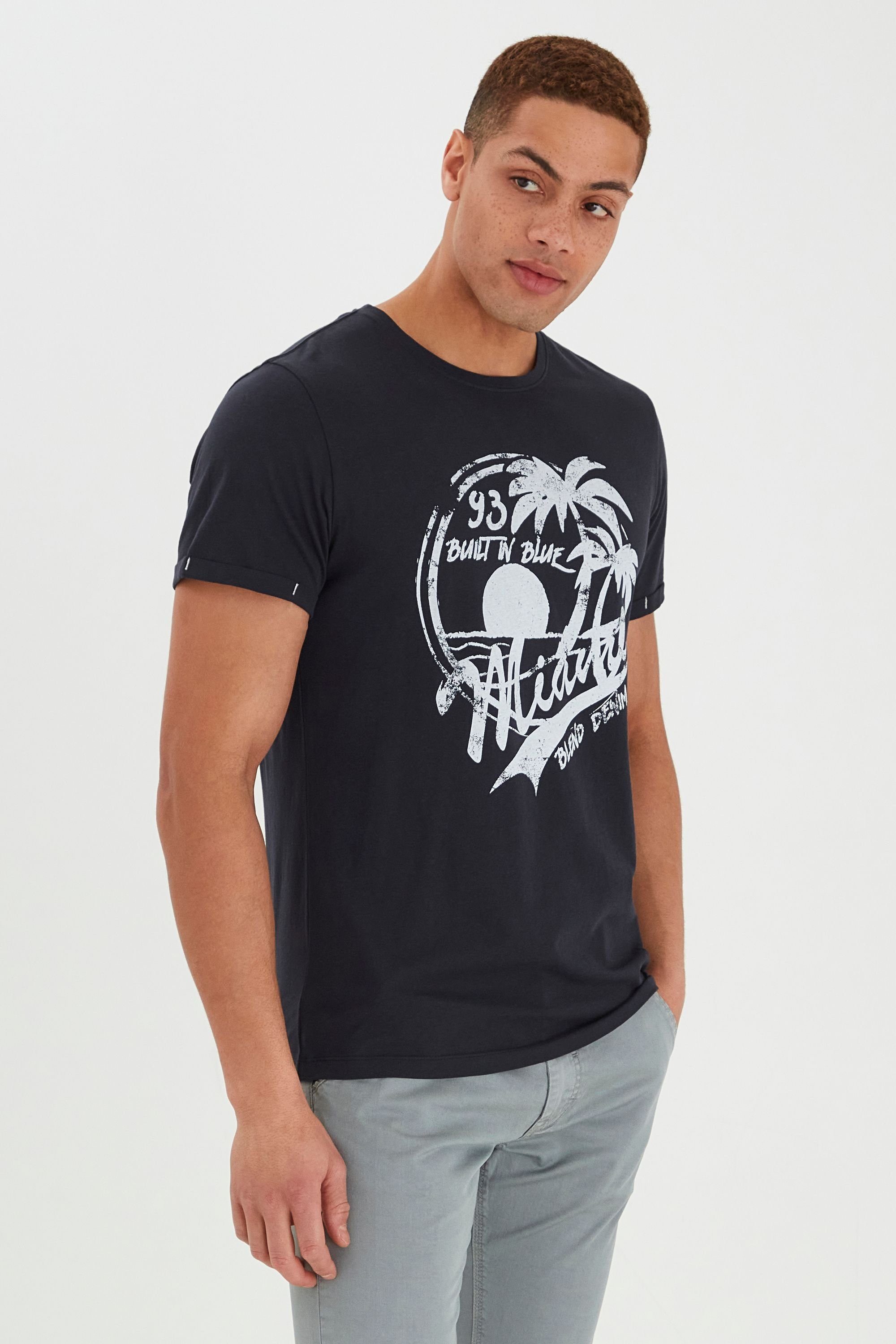 Blend Rundhalsshirt BHPerry Kurzarmshirt mit Frontprint günstig online kaufen