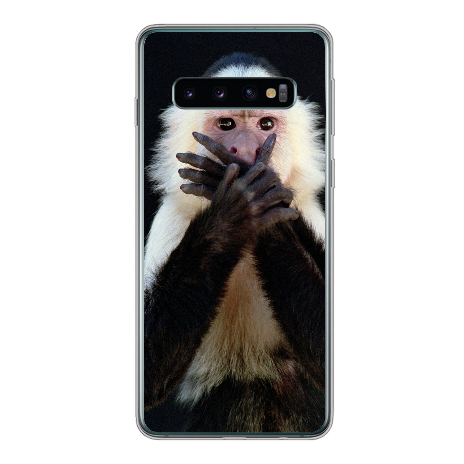 Handyhülle für Samsung Galaxy S10 Affe - Wilde Tiere - Porträt