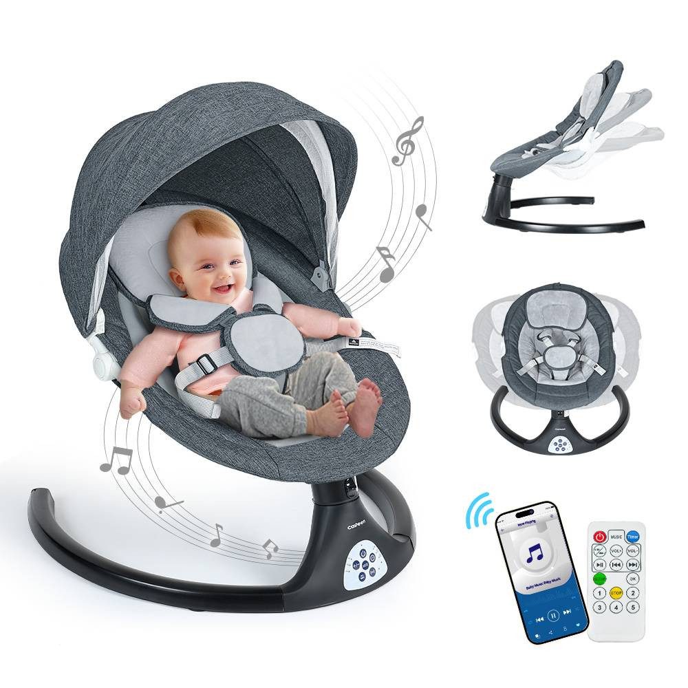 Babyschaukel 5 Gang Elektrische bluetooth-Babywippe