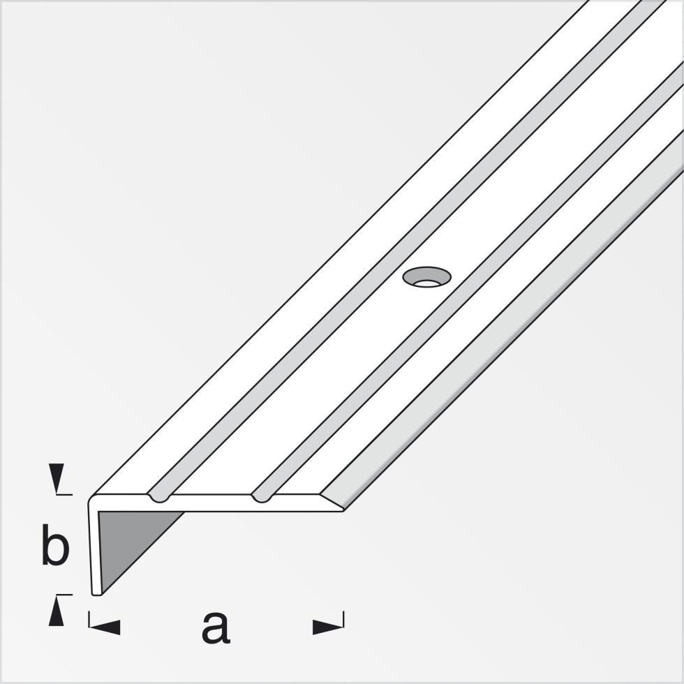 alfer Abschlussprofil alfer Abschlussprofil 1 m, 25 x 10 mm Aluminium günstig online kaufen