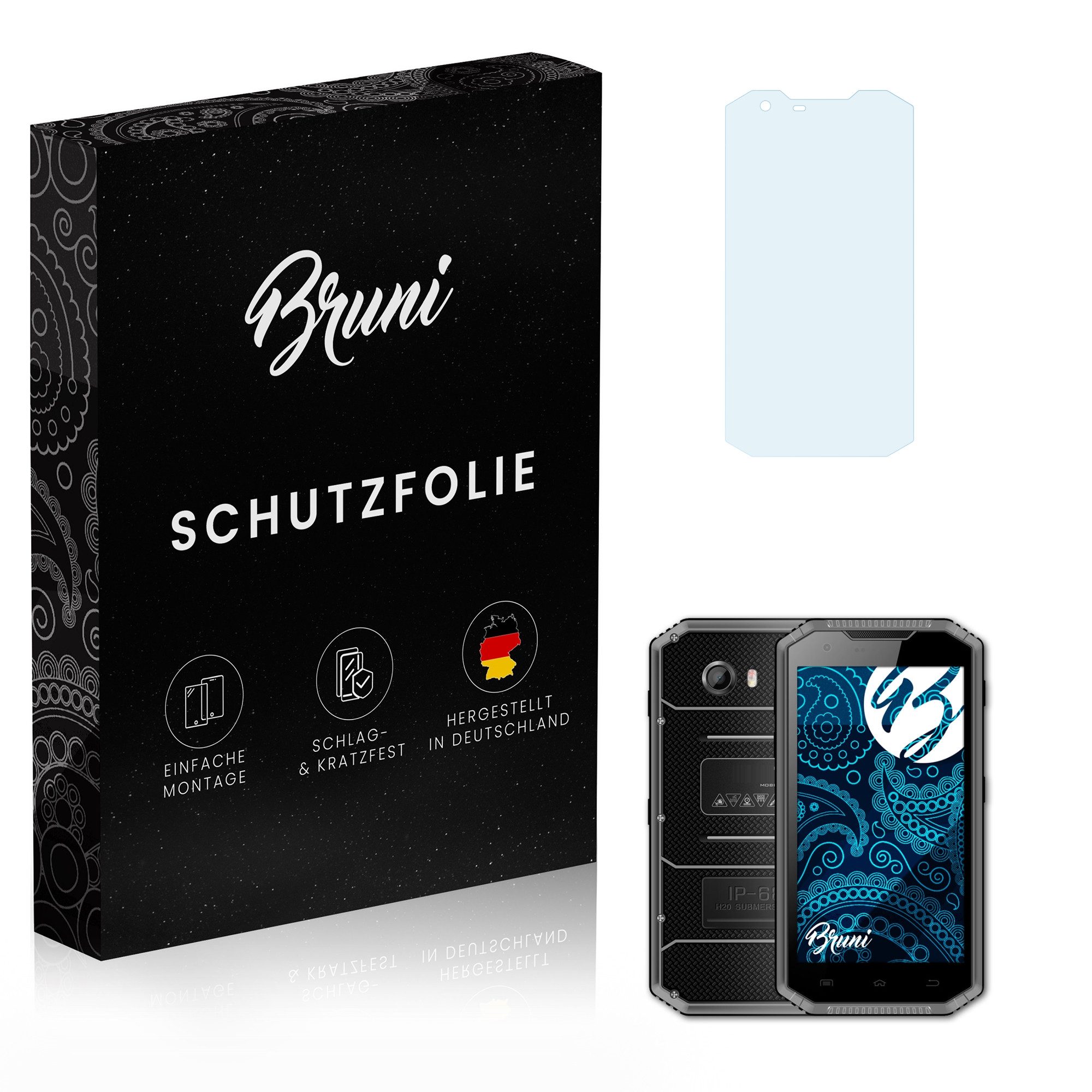 Schutzfolie Glasklare Displayschutzfolie für E&L W7