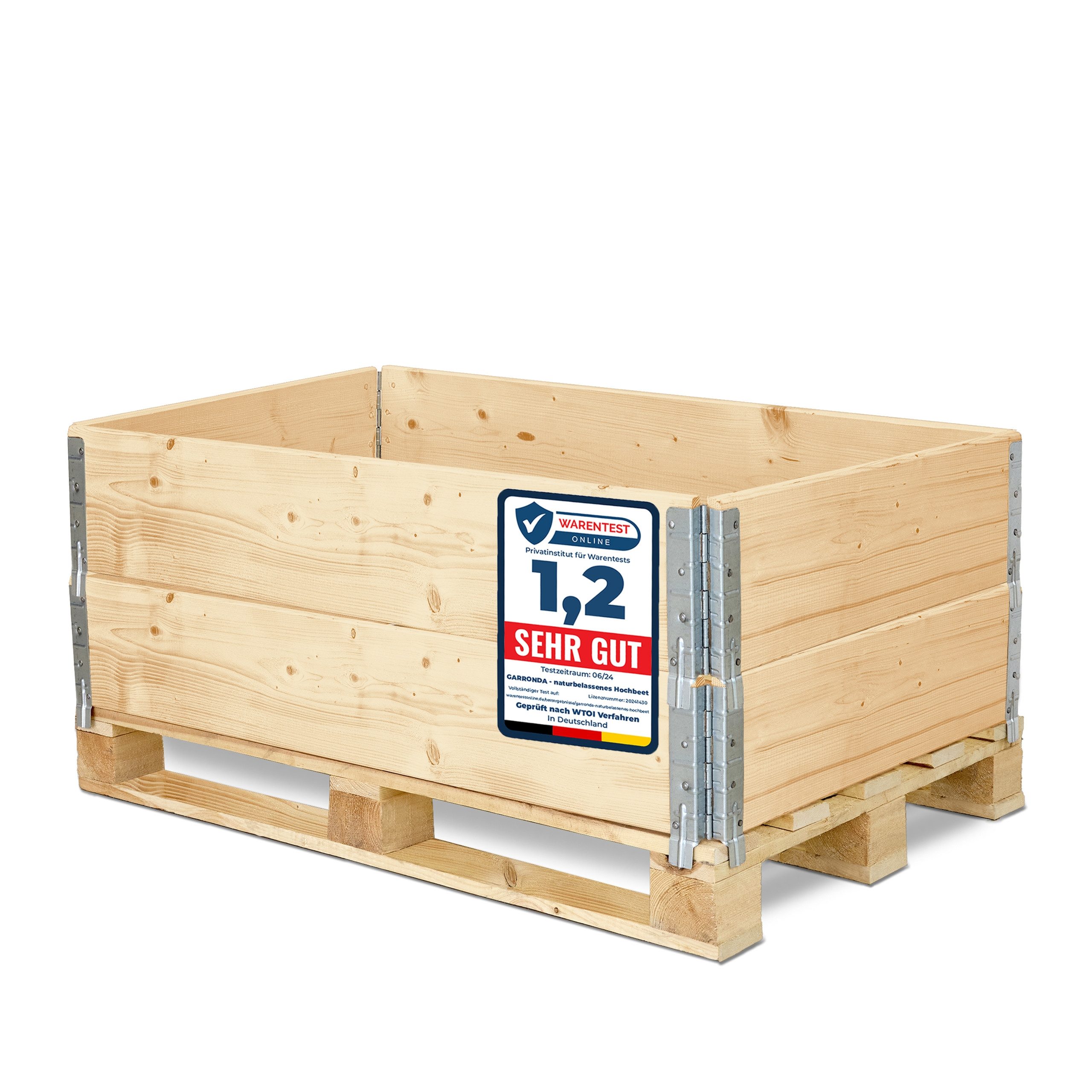 Garronda Auflagenbox Holzaufsatzrahmen für Palette Holzkiste günstig online kaufen