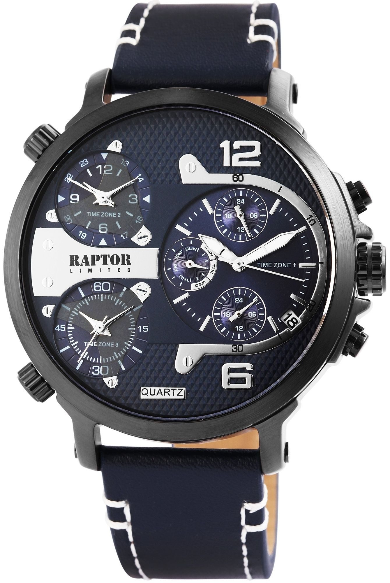 Raptor Limited Quarzuhr Maxx mit Echtlederband, günstig online kaufen