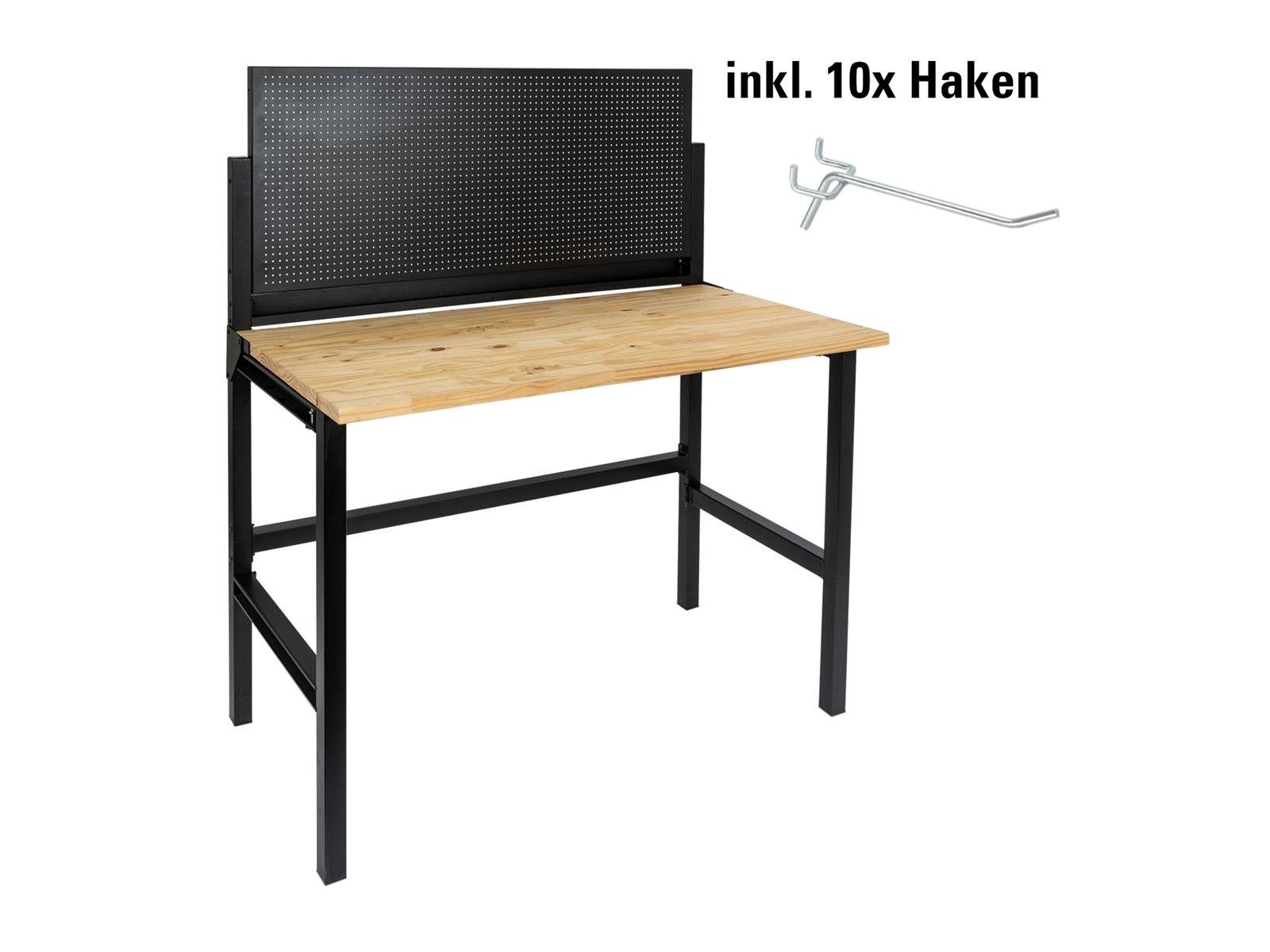 rikta Werkbank klappbare Werkbank mit 25mm Arbeitsplatte, (Set), Kiefernhol günstig online kaufen