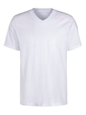 KangaROOS V-Shirt Regular Fit, (2er-Pack) Freizeitshirt mit Kurzarm, V-Ausschnitt aus reine Baumwolle