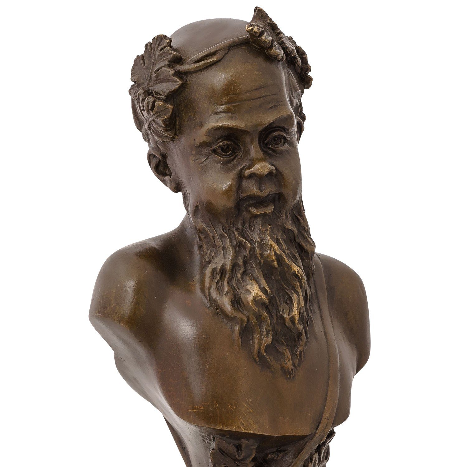 Aubaho Dekoobjekt Bronzefigur Bacchus römischer Gott des Wein Büste Skulptur Antik-Stil. € 149,00