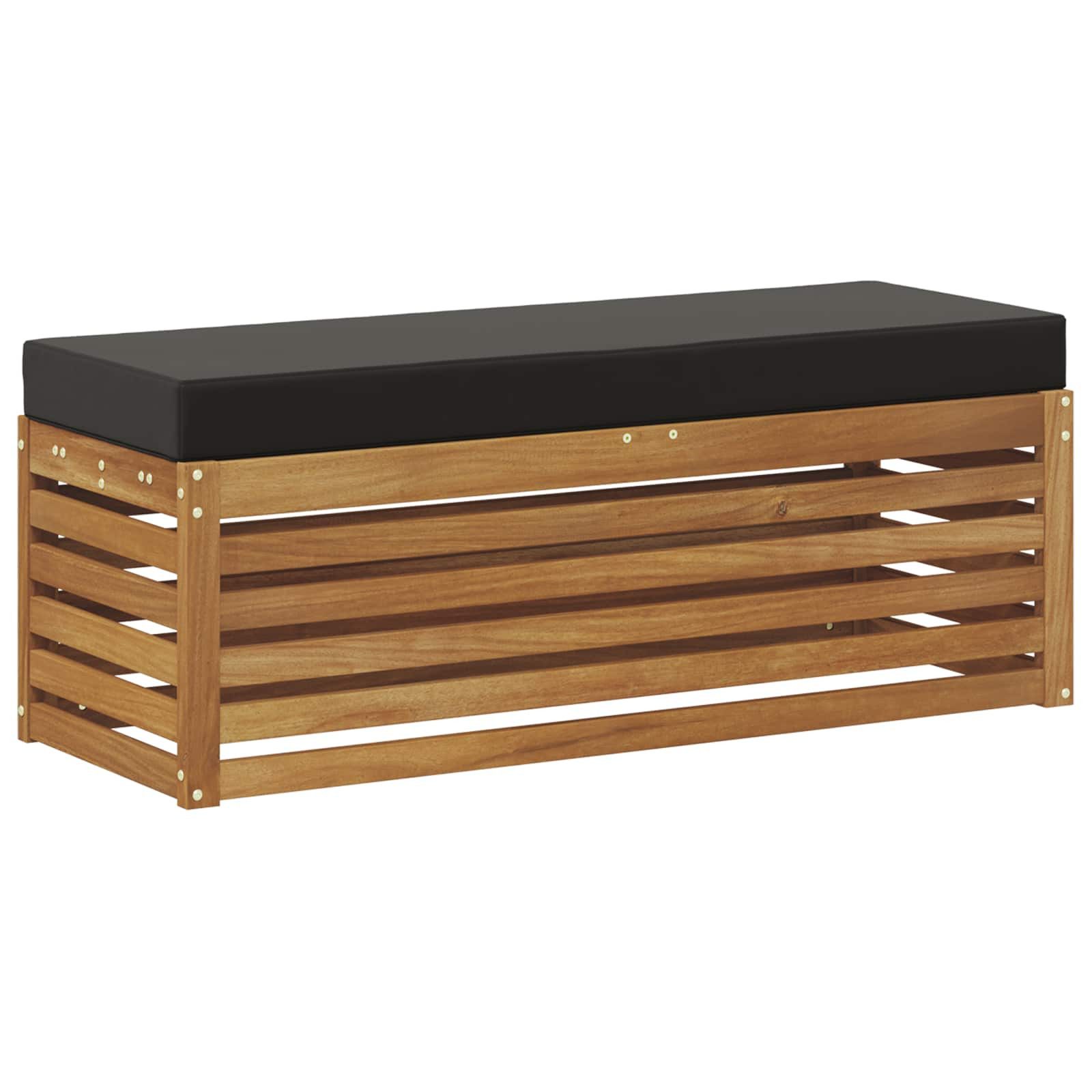 vidaXL Sofaelement Outdoor Hocker Bank Massivholz Natur (1 St)