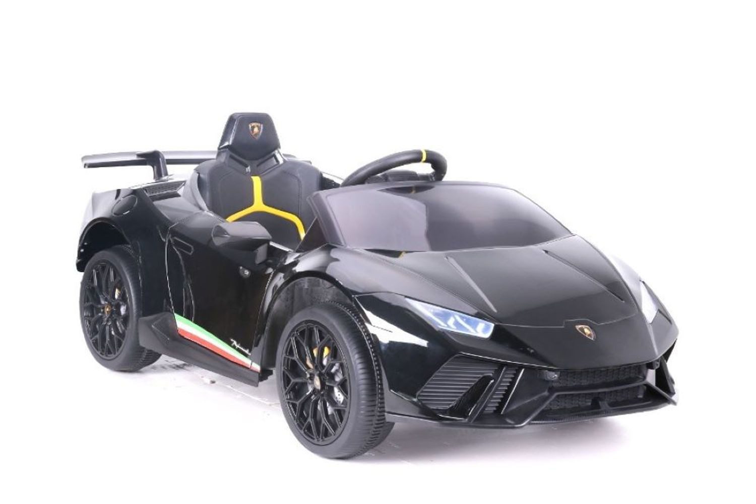 ES-Toys Elektro-Kinderauto Kinderauto Lamborghini Huracan, Belastbarkeit 40 kg, EVA-Reifen Scheinwerfer Bluetooth