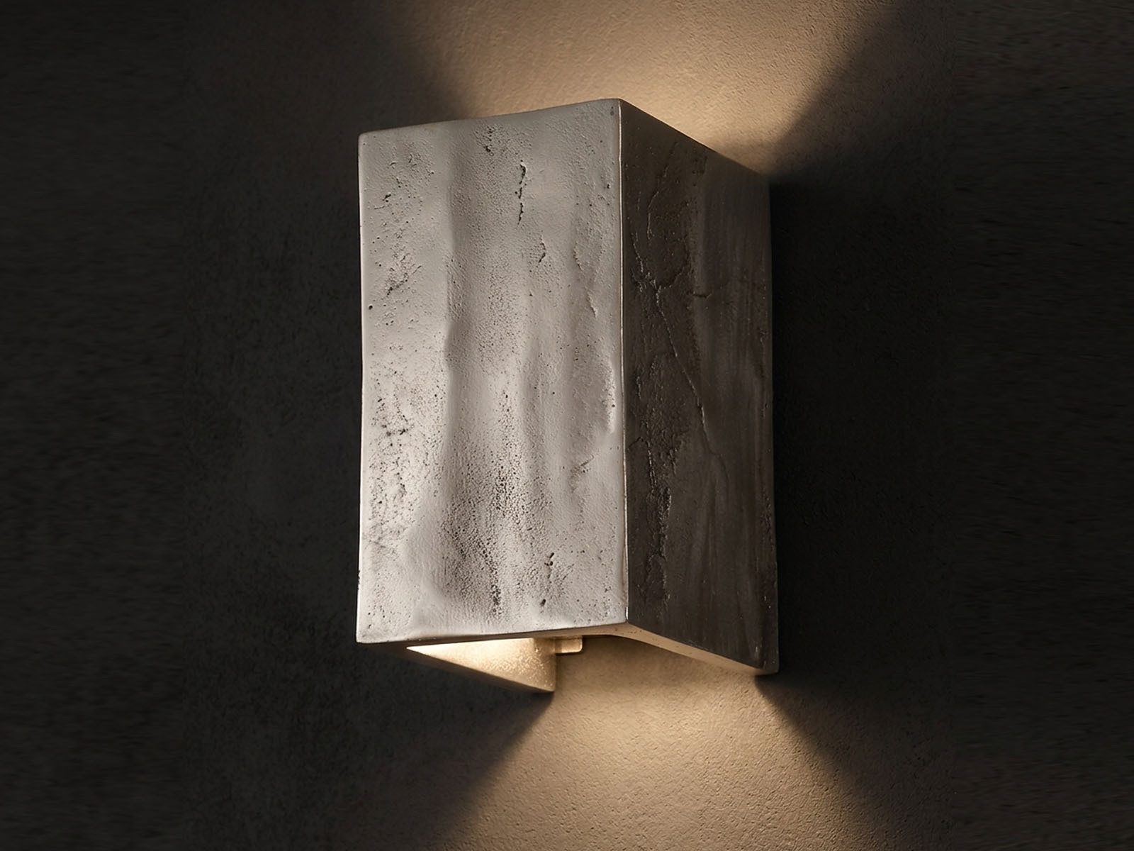 FISCHER & HONSEL LED Wandleuchte Up Down Metall Silber Antik, Breite 10cm, LED wechselbar, Warmweiß, Up Down modern, indirekte Wandbeleuchtung Innen, Wandlampe 10cm klein