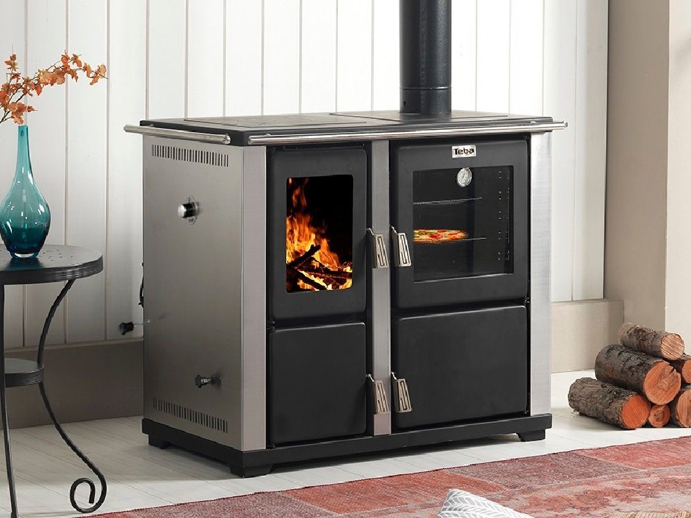 Teba Therm Festbrennstoffherd Automatik-Dauerbrand Küchenofen Holz- u. Kohleherd TKS-18, 10,00 kW