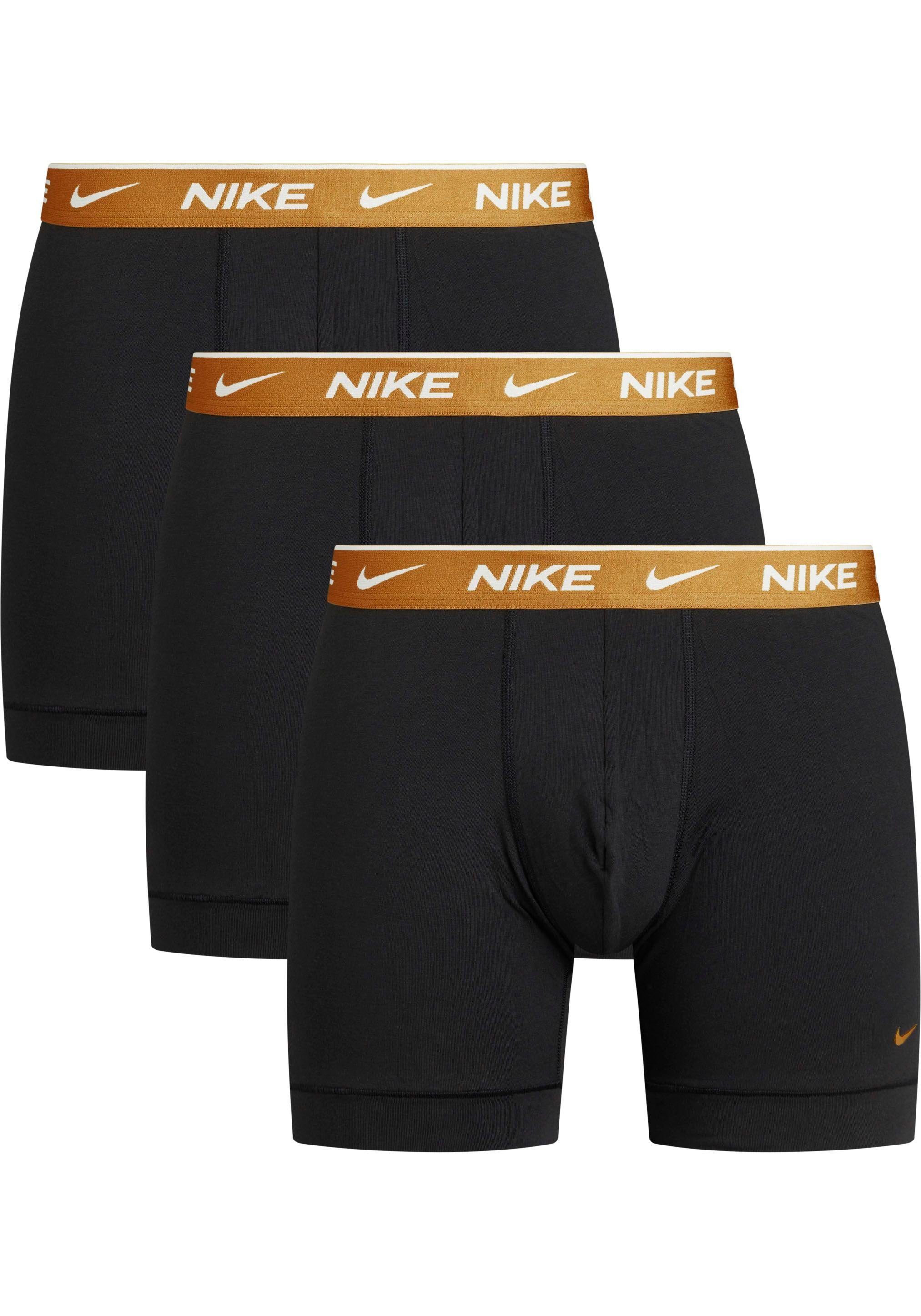 NIKE Underwear Boxer BOXER BRIEF 3PK (Packung, 3er-Pack) mit längerem Bein & NIKE Logo-Elastikbund (3 Stück)