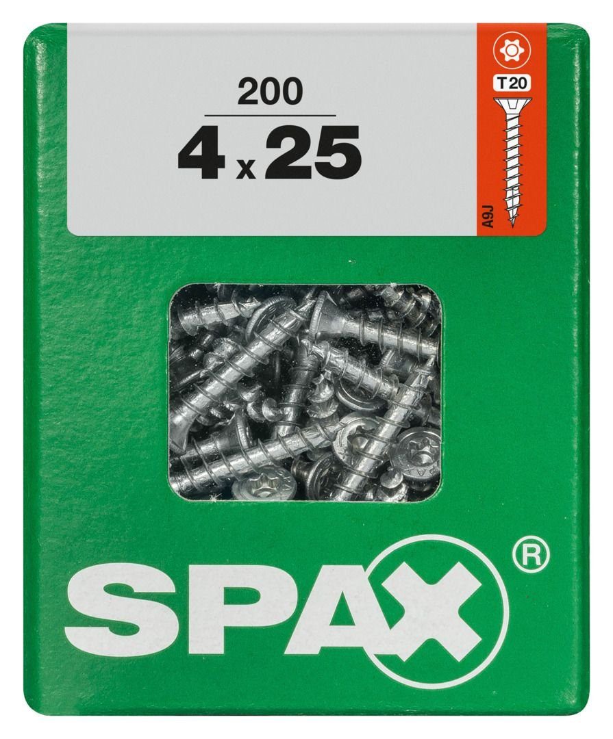 SPAX Universalschrauben TX 20 mm Spax Senkkopf 4.0 Holzbauschraube 25 x