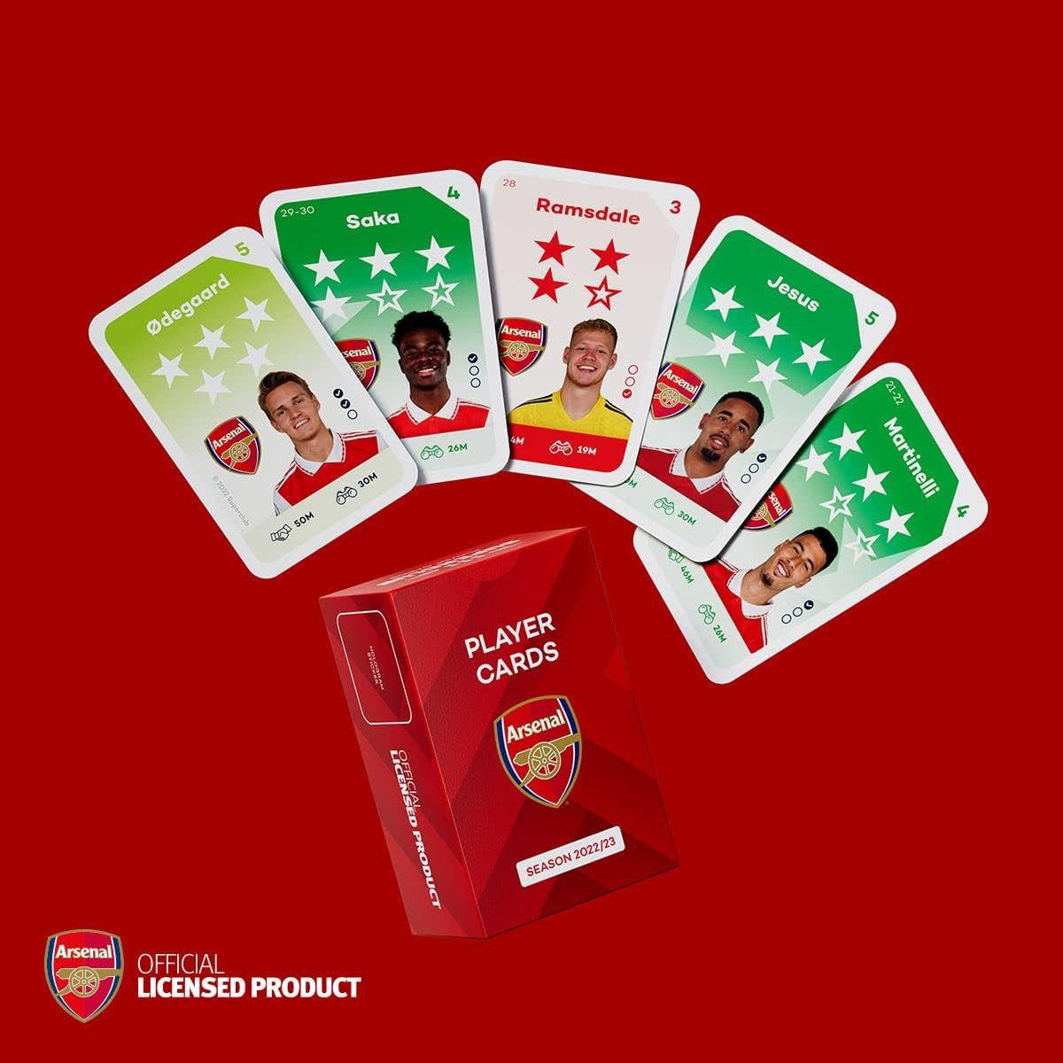 TSE Spiel Superclub Arsenal 2022 23 Player Cards Erweiterung EN