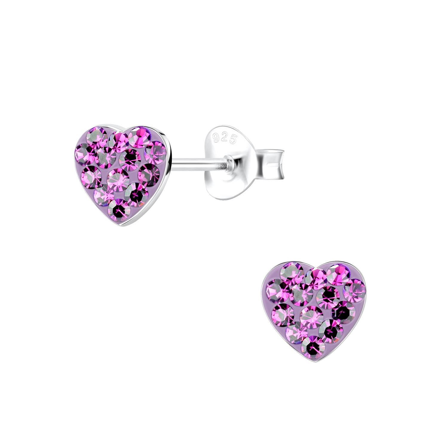 Ohrring-Set Herz Kinder Ohrringe 925 Silber